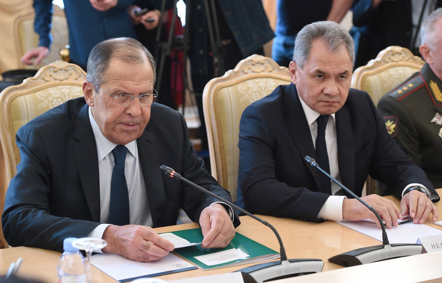 Vene välisminister Sergei Lavrov ja kaitseminister Sergei Šoigu.