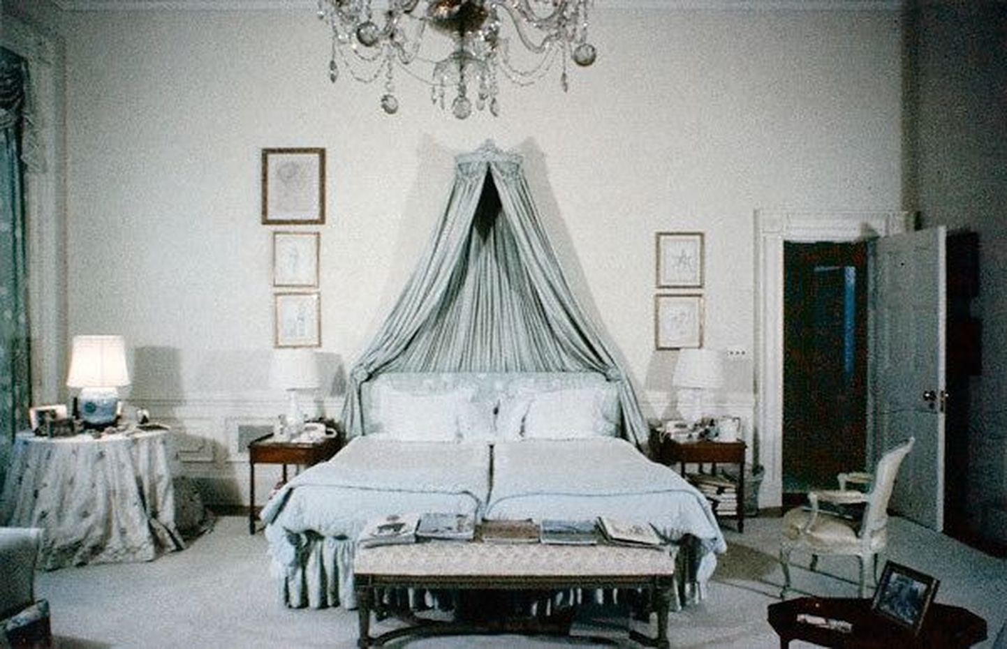 Valge Maja magamistuba Kennedyte ajal.