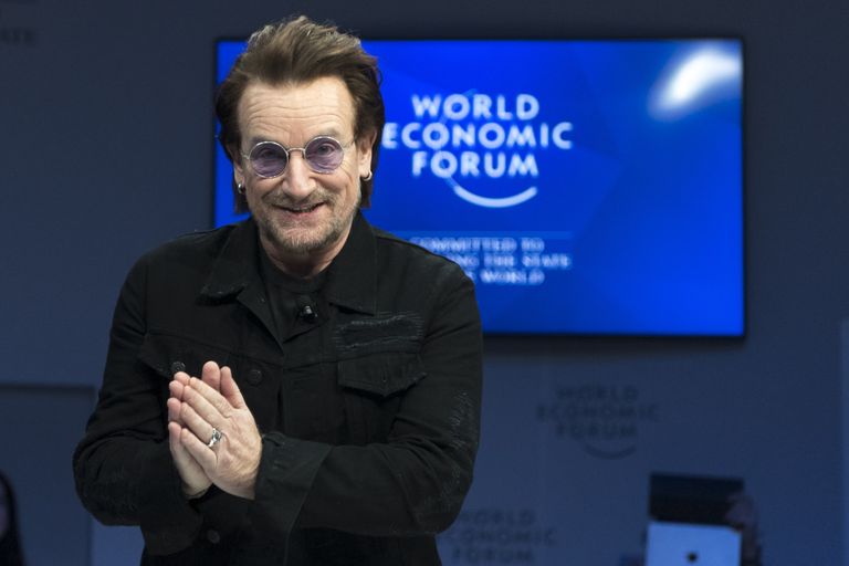 Iiri laulja Bono 23. jaanuaril 2019 Davosi majandusfoorunil
