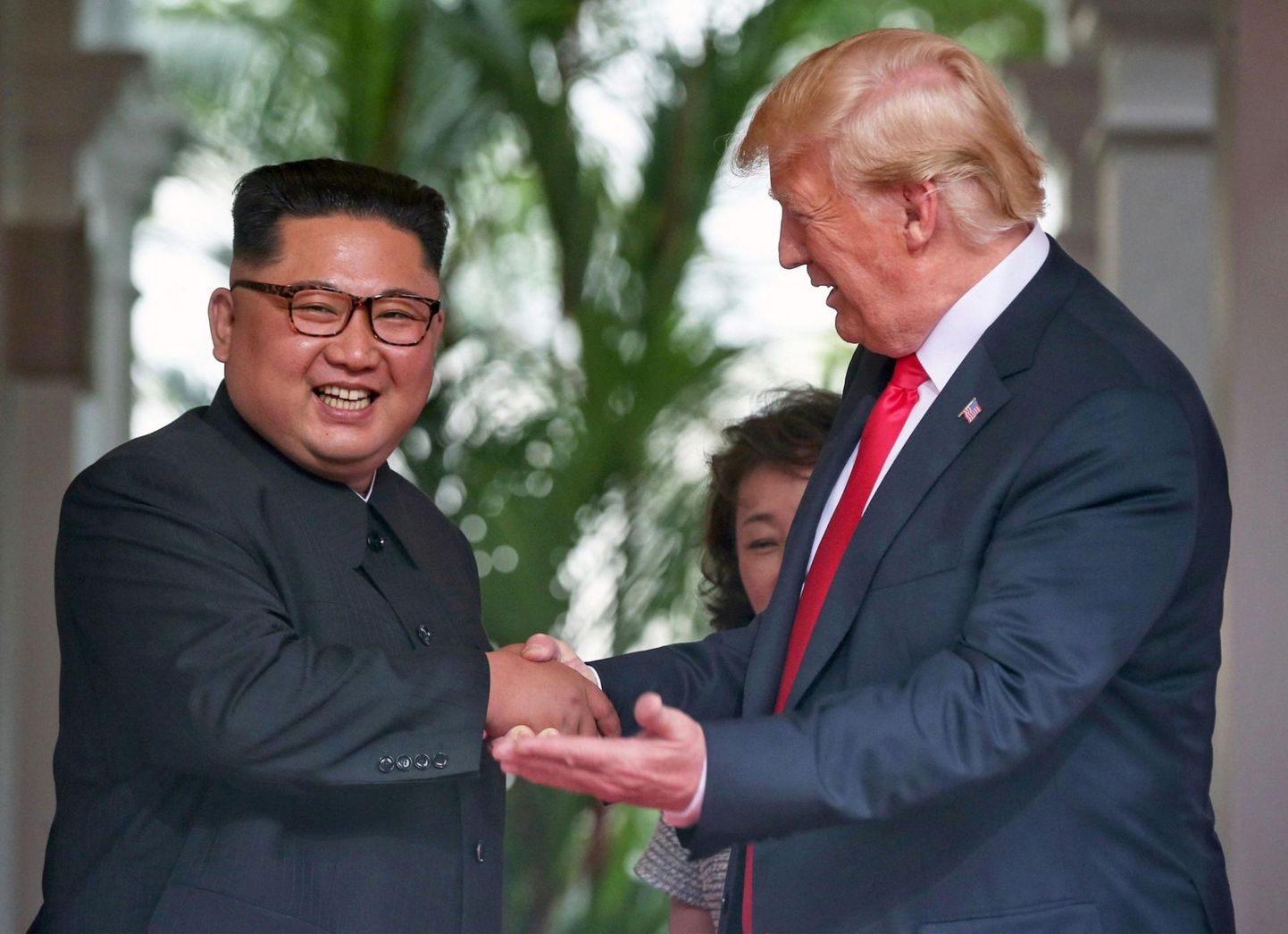 Kim Jong-Un ja Donald Trump.