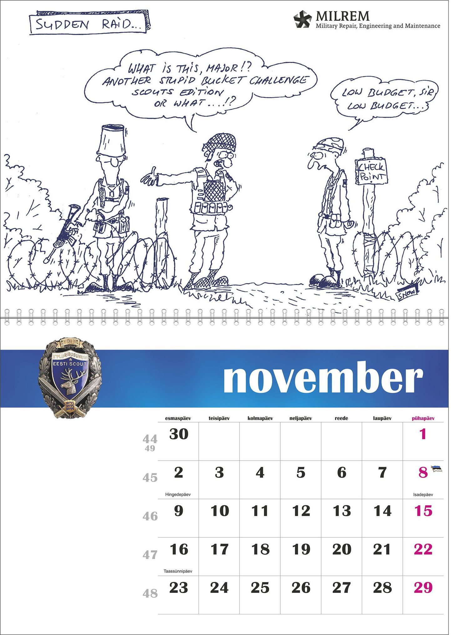 Scoutspataljoni heategevuskalender