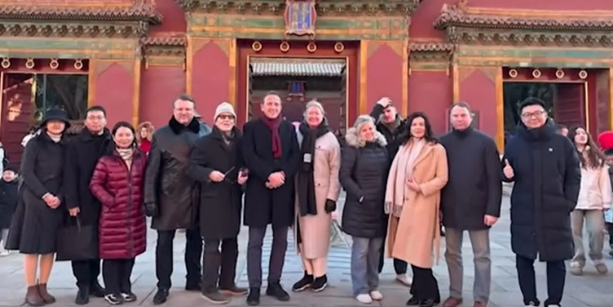 Delegation of Latvian parliamentarians visiting China January 2024.