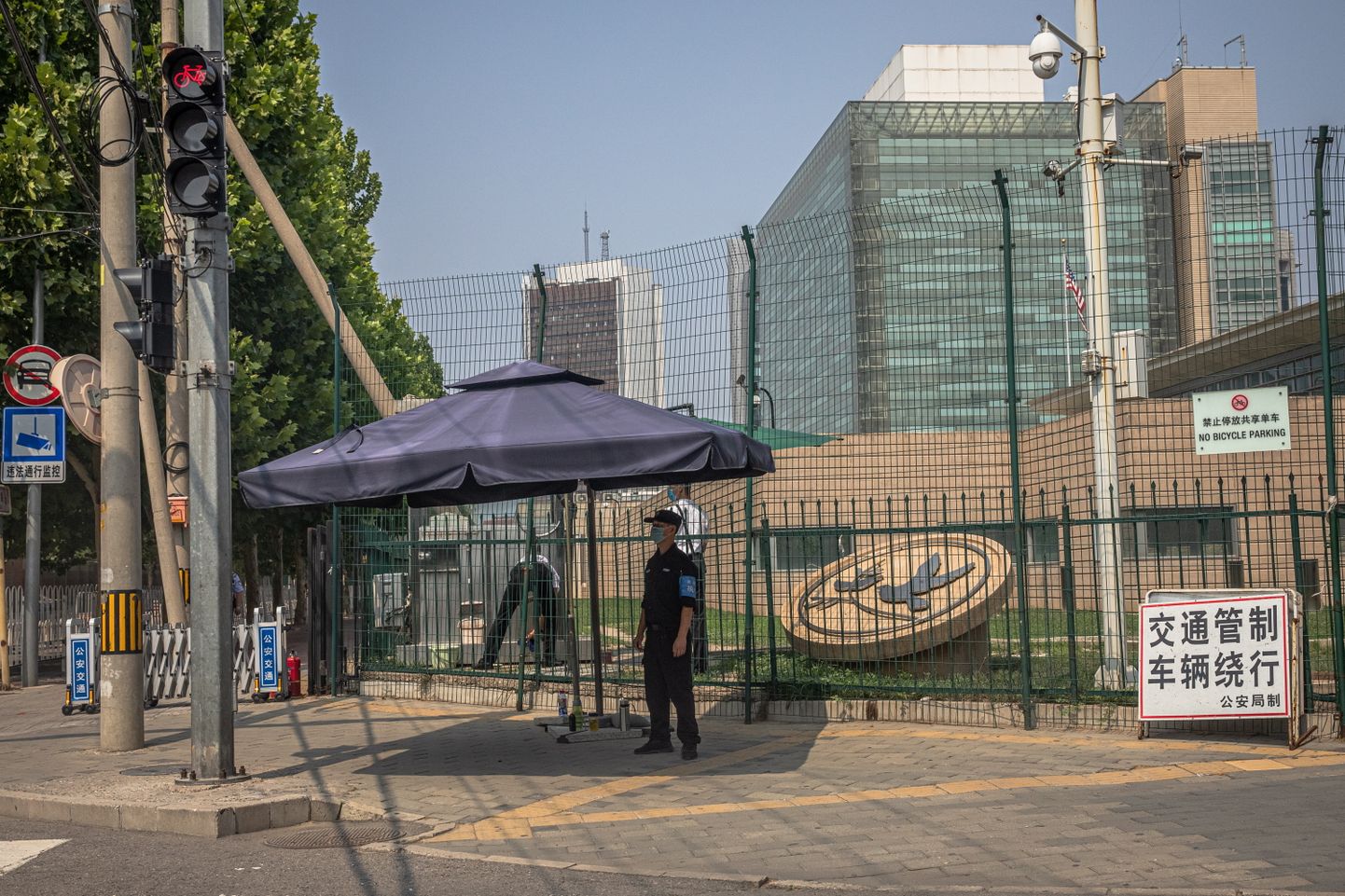 USA saatkond Pekingis. Foto on illustratiivne