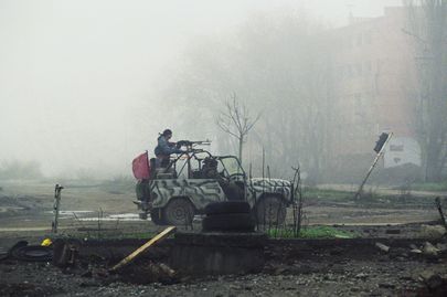 Teine Tšetšeenia sõda. Vene sõdurid Groznõis Foto: Scanpix