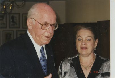 Werneri omanik Agnessa Pillmann koos president Lennart Meriga.