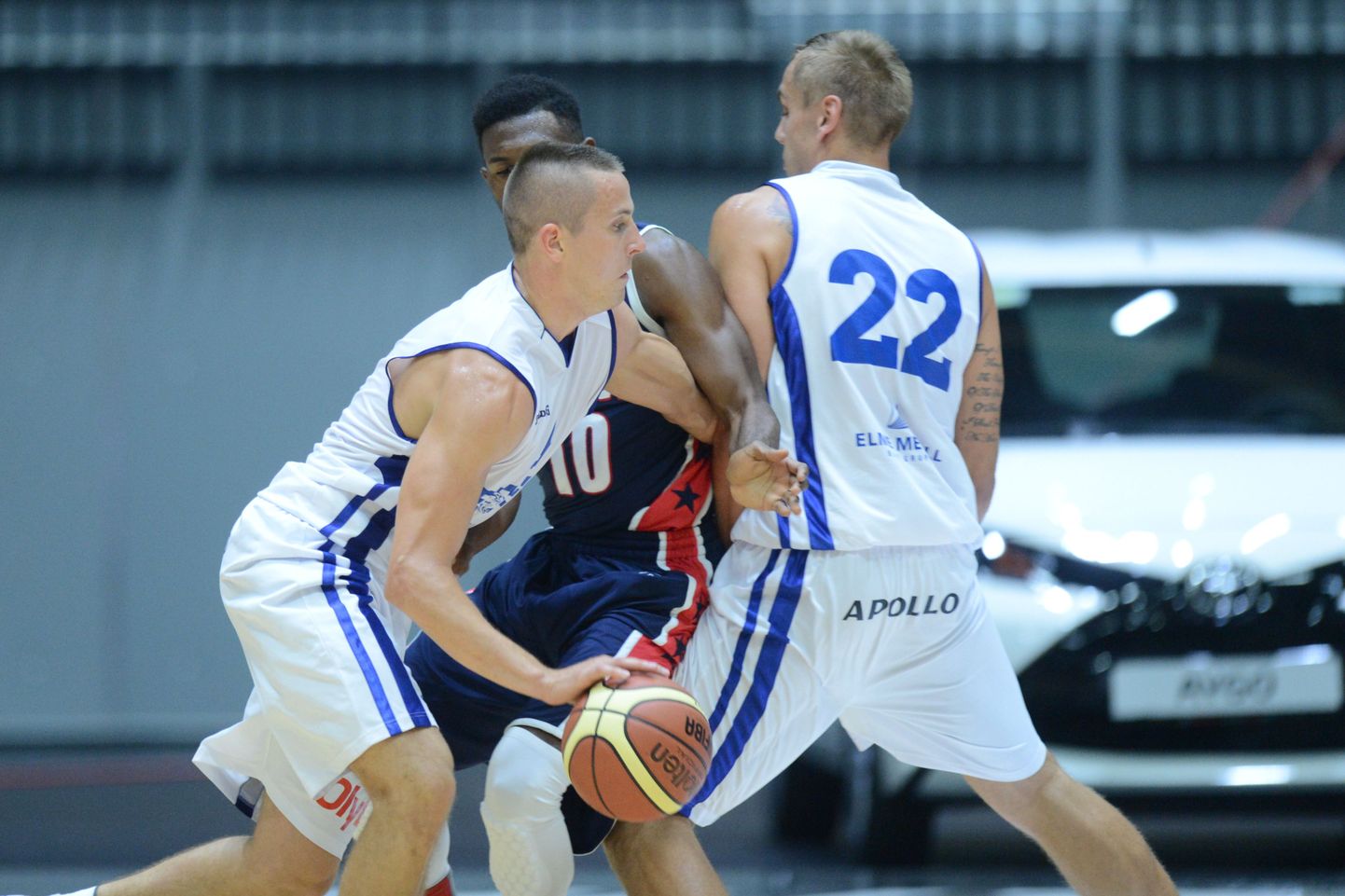 Eesti korvpallikoondis kohtus kodusel turniiril USA üliõpilaste esindusega