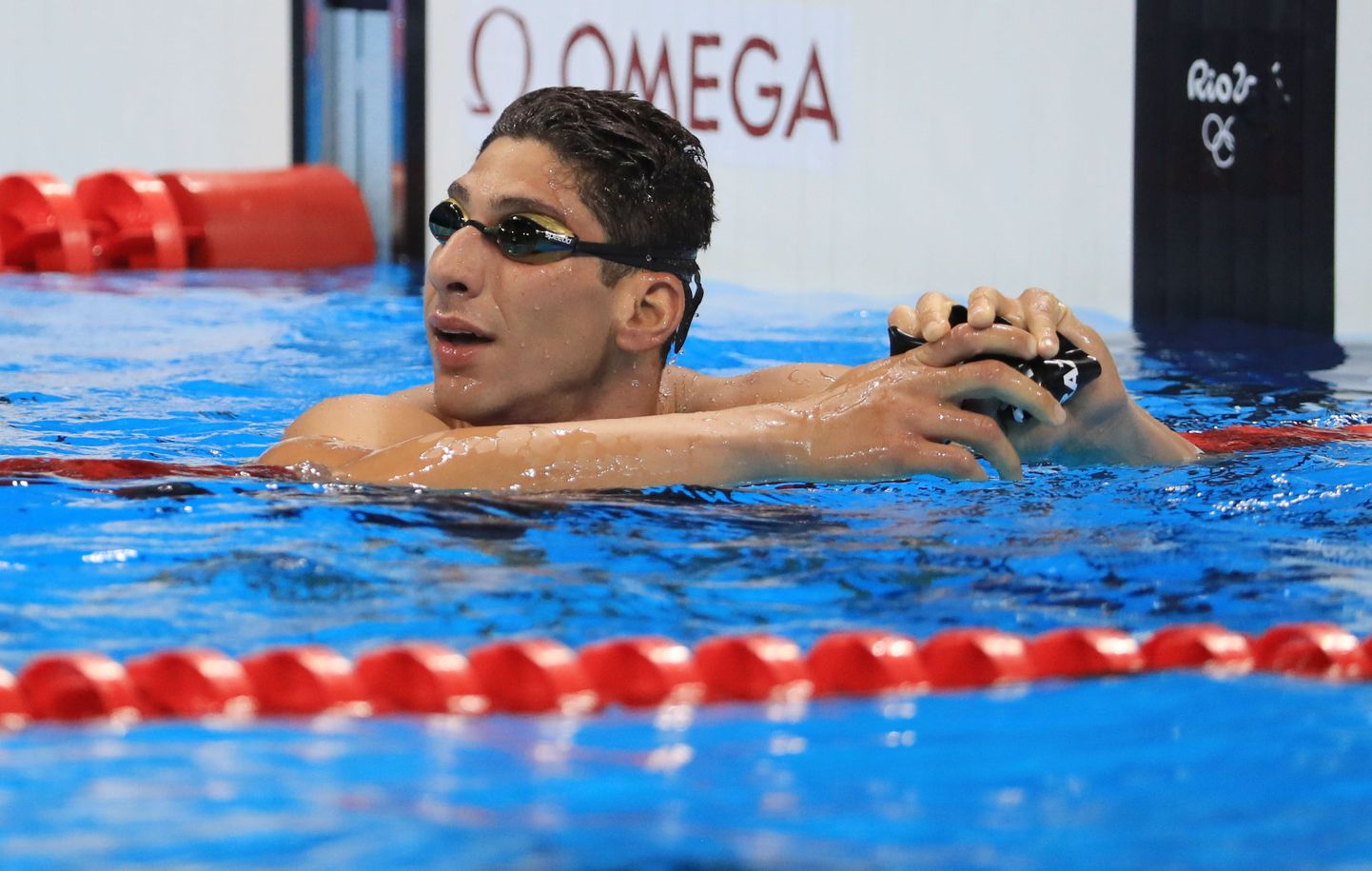 Süüri ujuja Azad Al-Barazi ei kogunud olümpial tuntust oma ujumisoskuse tõttu. (