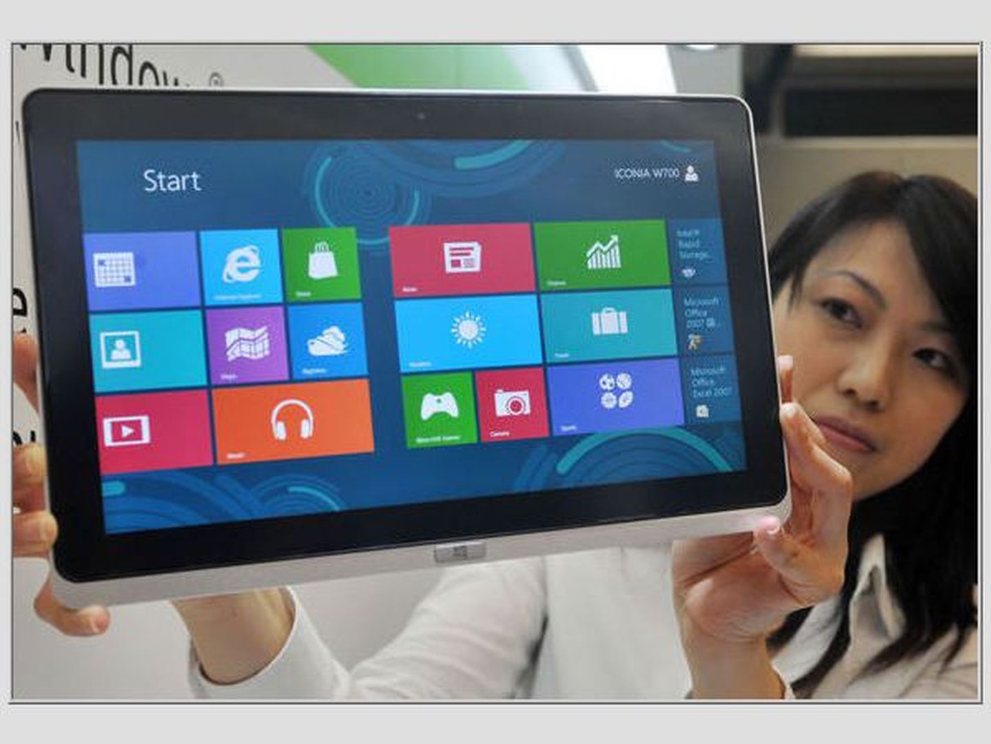 Windows 8-ga varustatud tahvelarvuti.