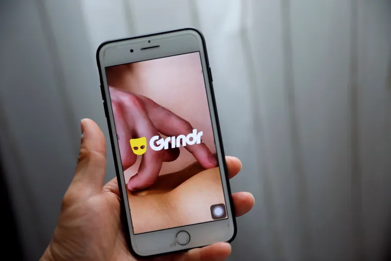 Grindr rakendus. Pilt on illustreeriv