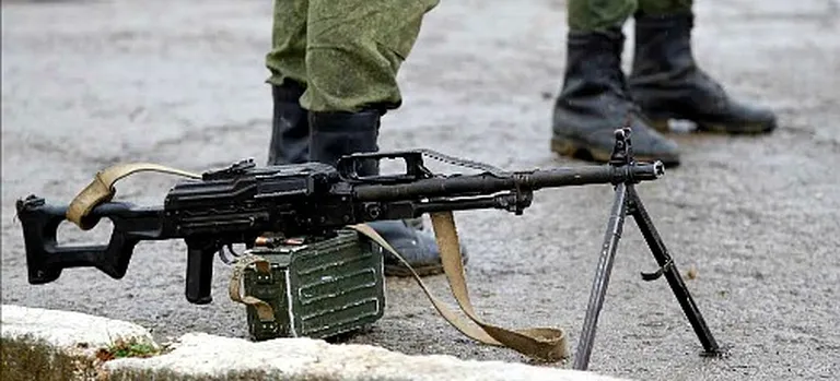 Пулемет «Печенег» калибра 7,62 мм. Официально используется в Вооруженных силах РФ, Казахстана и Киргизии. Но казахи и киргизы, вроде, на Украину не имеют видов 