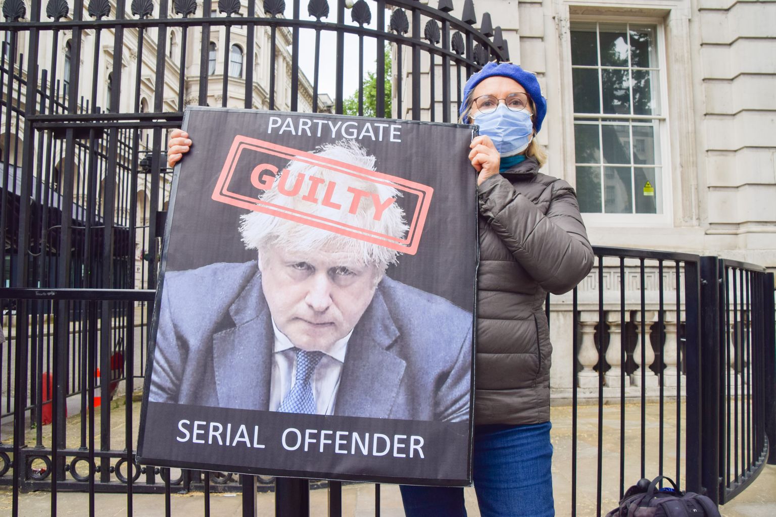 Briti peaminister Boris Johnsoni vastu toimub protest.