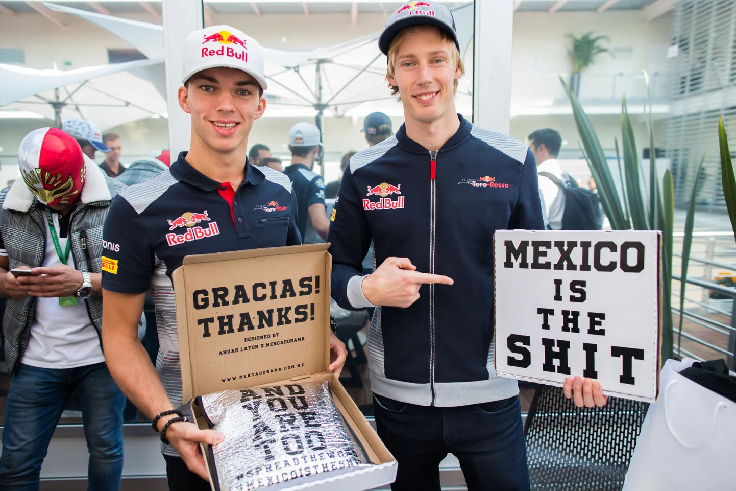 Pierre Gasly (vasakul) ja Brendon Hartley.