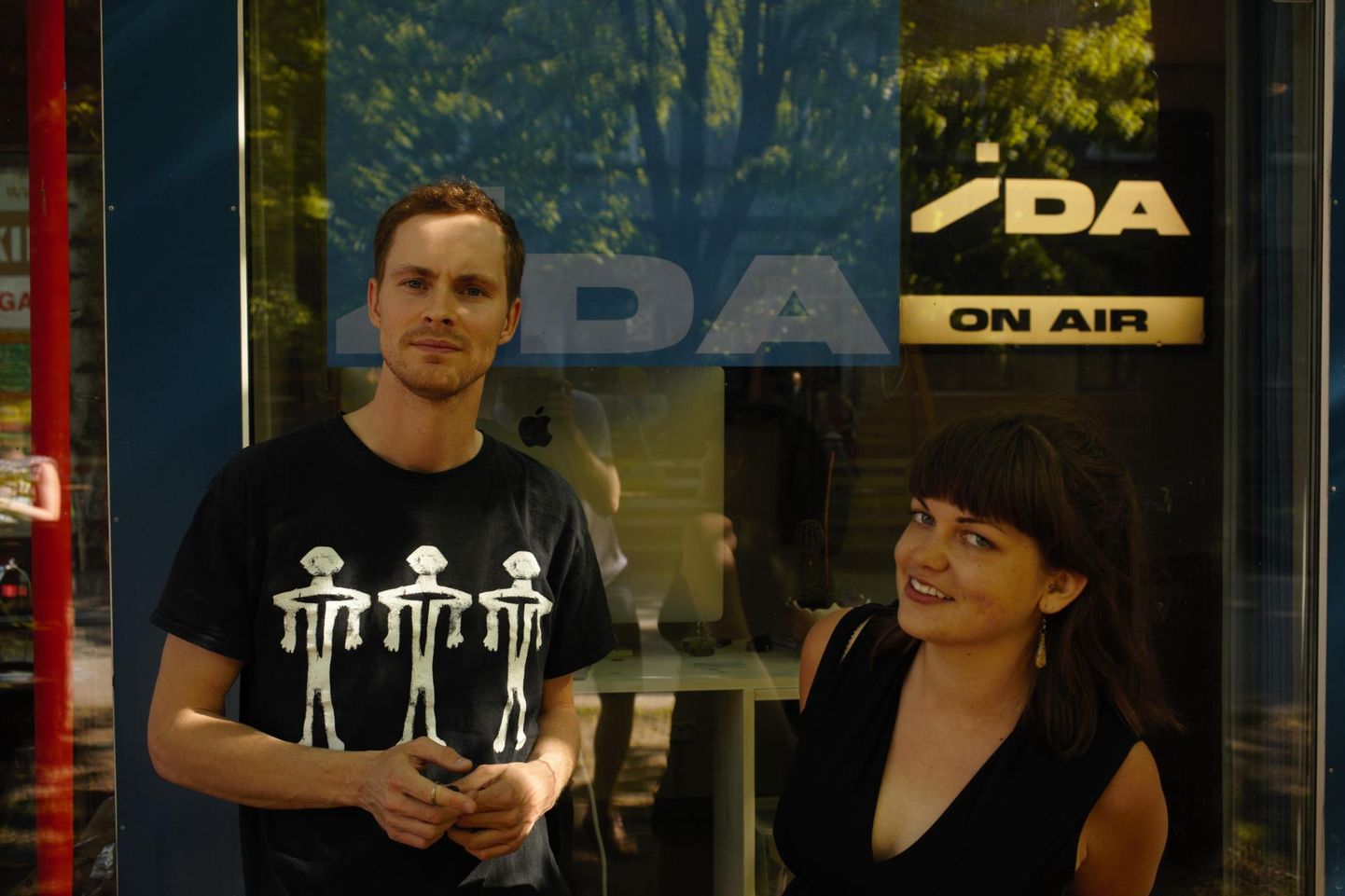 IDA raadio vedajad Ats Luik ja Natalie Mets. FOTO: Lauri Täht