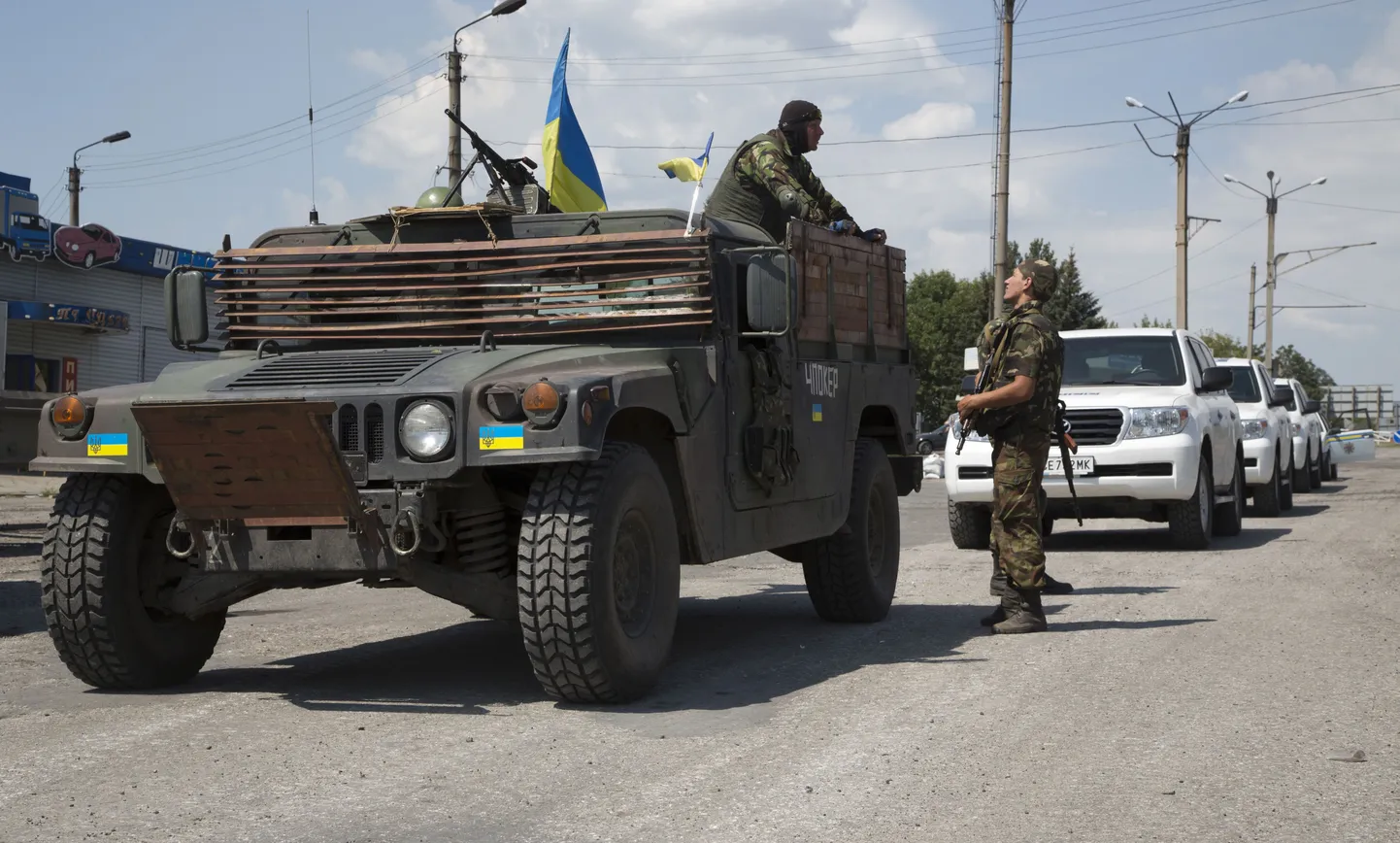 OSCE vaatlejaid saadavad Ukraina sõdurid,