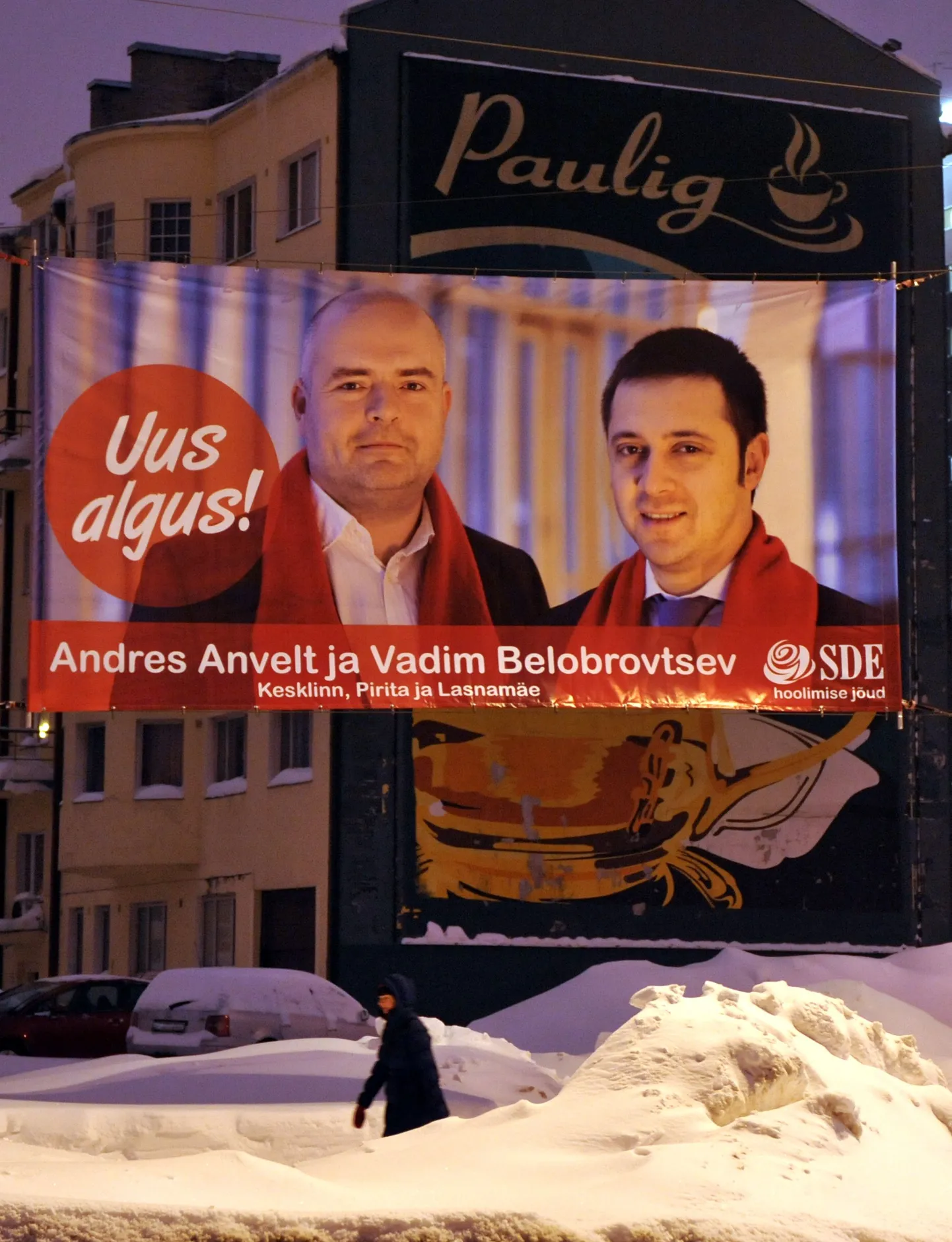 Sotsiaaldemokraatide välireklaam.
