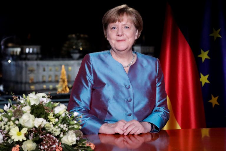 Angela Merkel pidamas uusaastatervitust Saksa rahvale. / Reuters/Scanpix