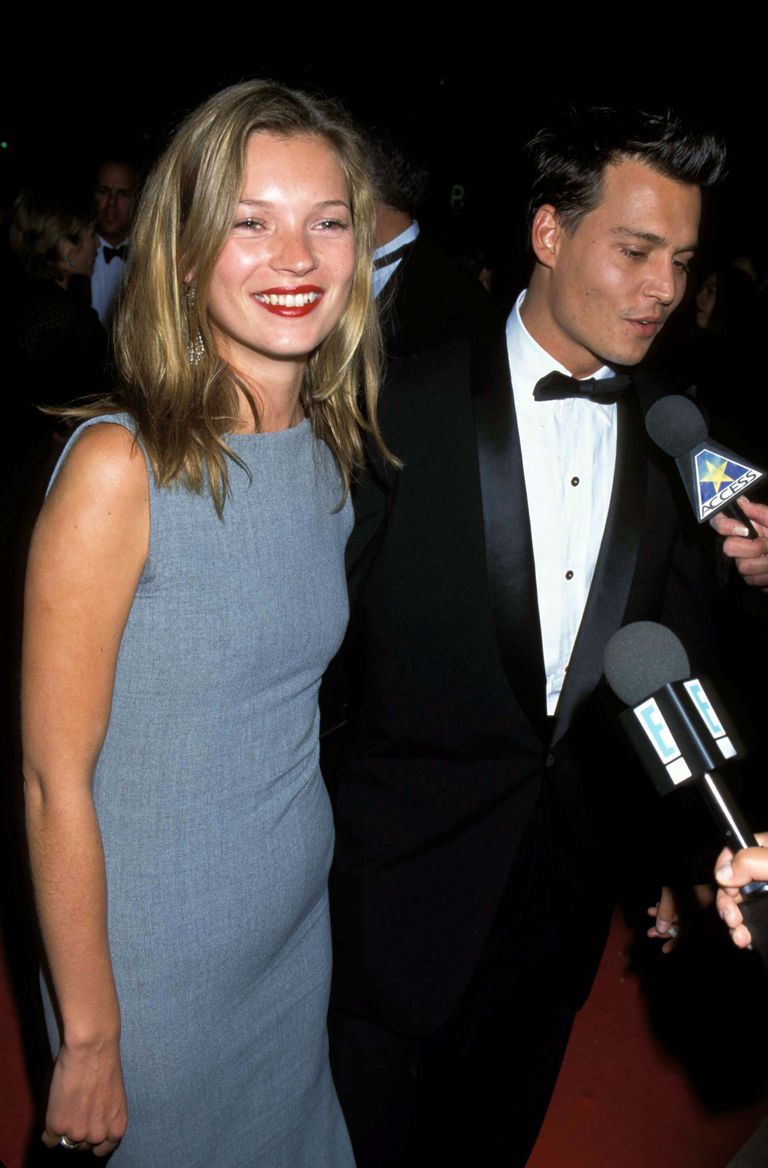 Kate Moss ja Johnny Depp 1997.