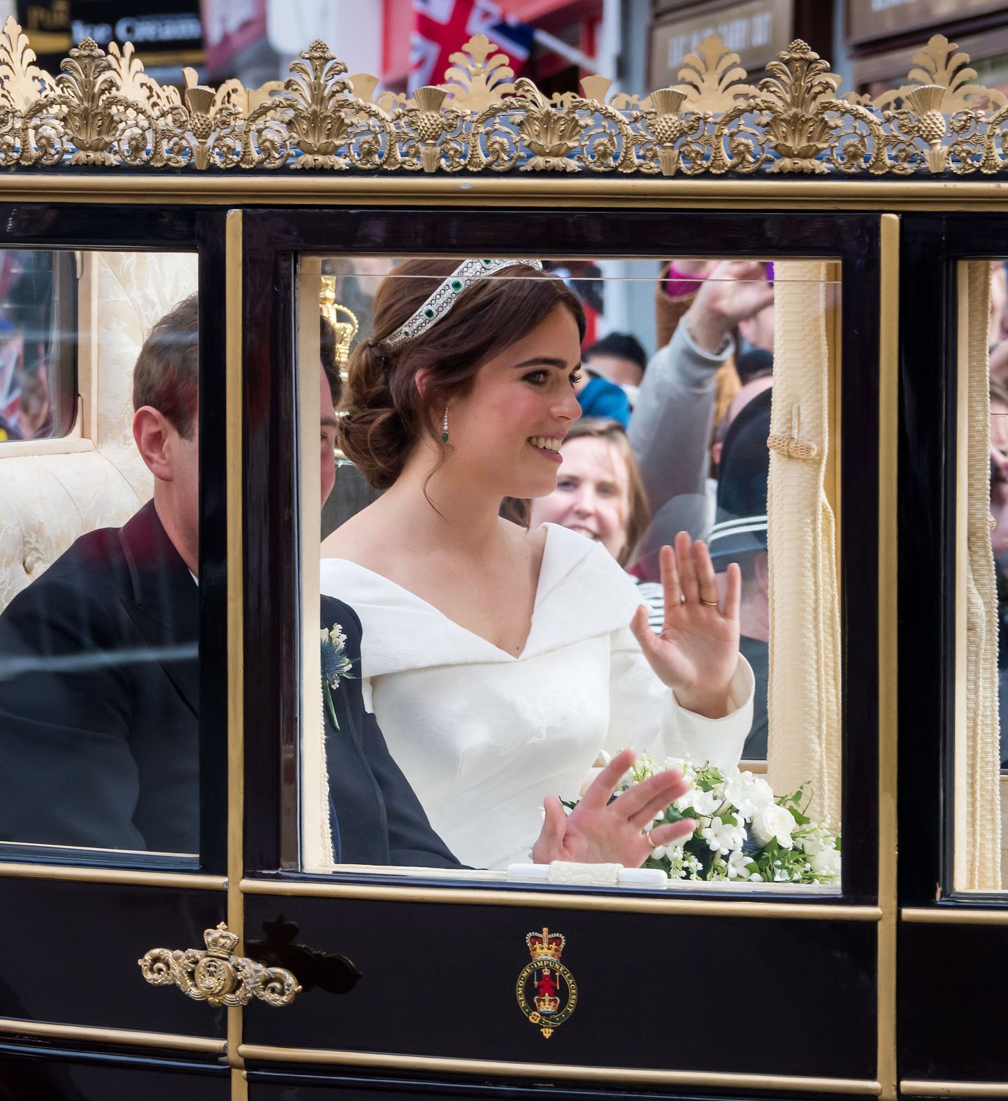 Printsess Eugenie oma pulmapäeval.