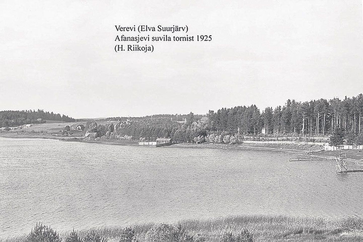 Eesti jõgede ja järvede süstemaatilise pildikogu Elva Verevi järve ühe vanima foto on teinud Tartu ülikooli professor Heinrich Riikoja (1891–1988) 1925. aastal.
