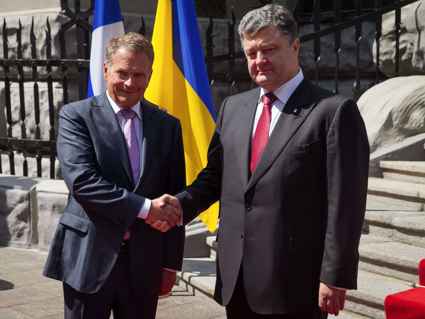 Soome president Sauli Niinistö kohtus Ukraina presidendi Petro Porošenkoga 16. augustil.