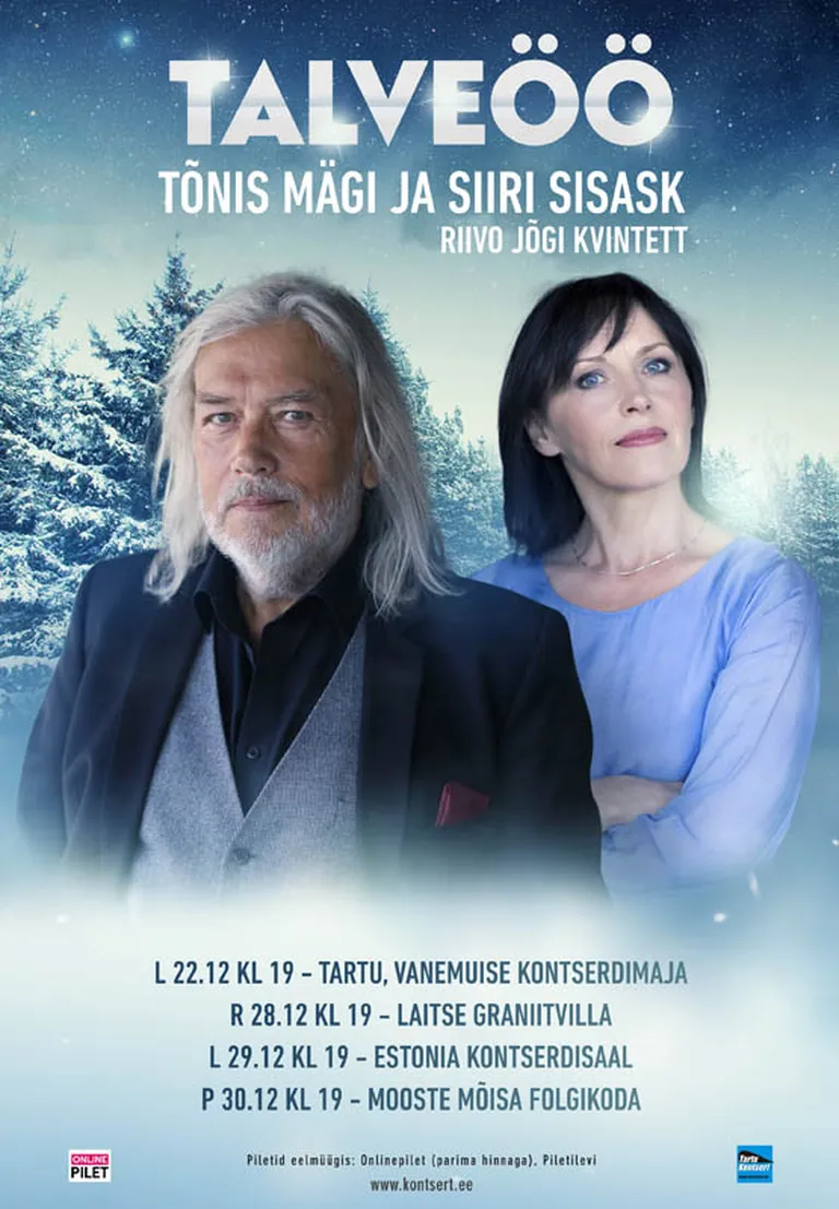 Tõnis Mägi ja Siiri Sisaski aastalõpukontserdid