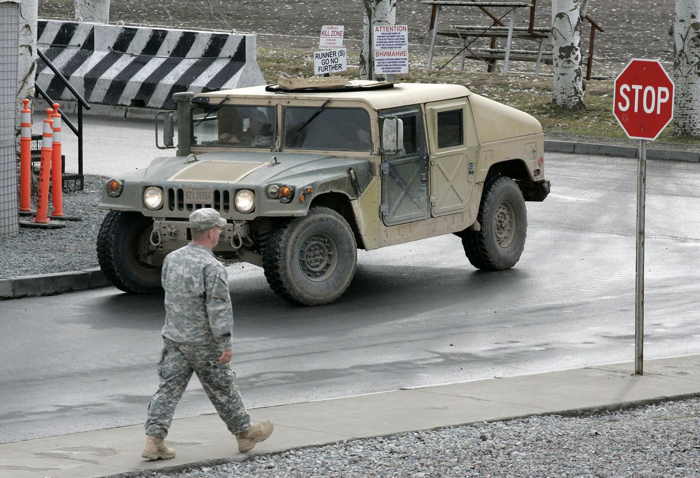 USA sõdur Manase baasis Kõrgõzstani pealinna Biškeki lähedal.