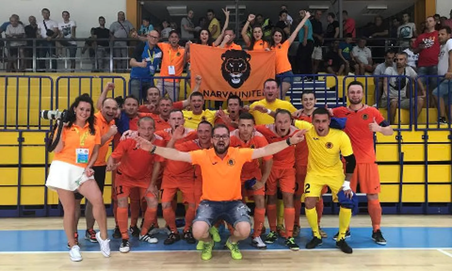 Narva Unitedi saalijalgpallimeeskond tuli tänavu esimest korda Eesti meistriks ning võitis ka eurosarja alagrupiturniiril ühe kohtumise.