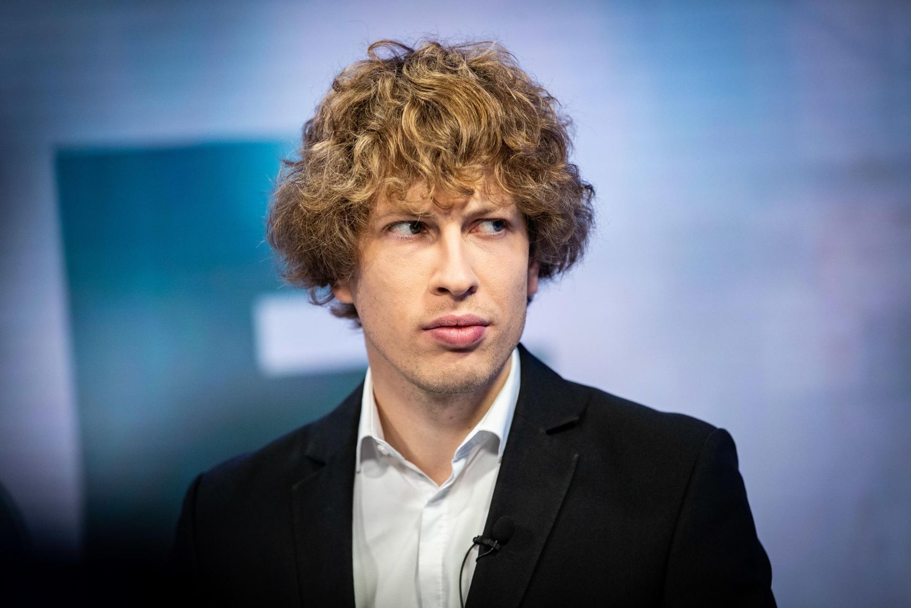 Tanel Kiik «Otse Postimehest» stuudios. 