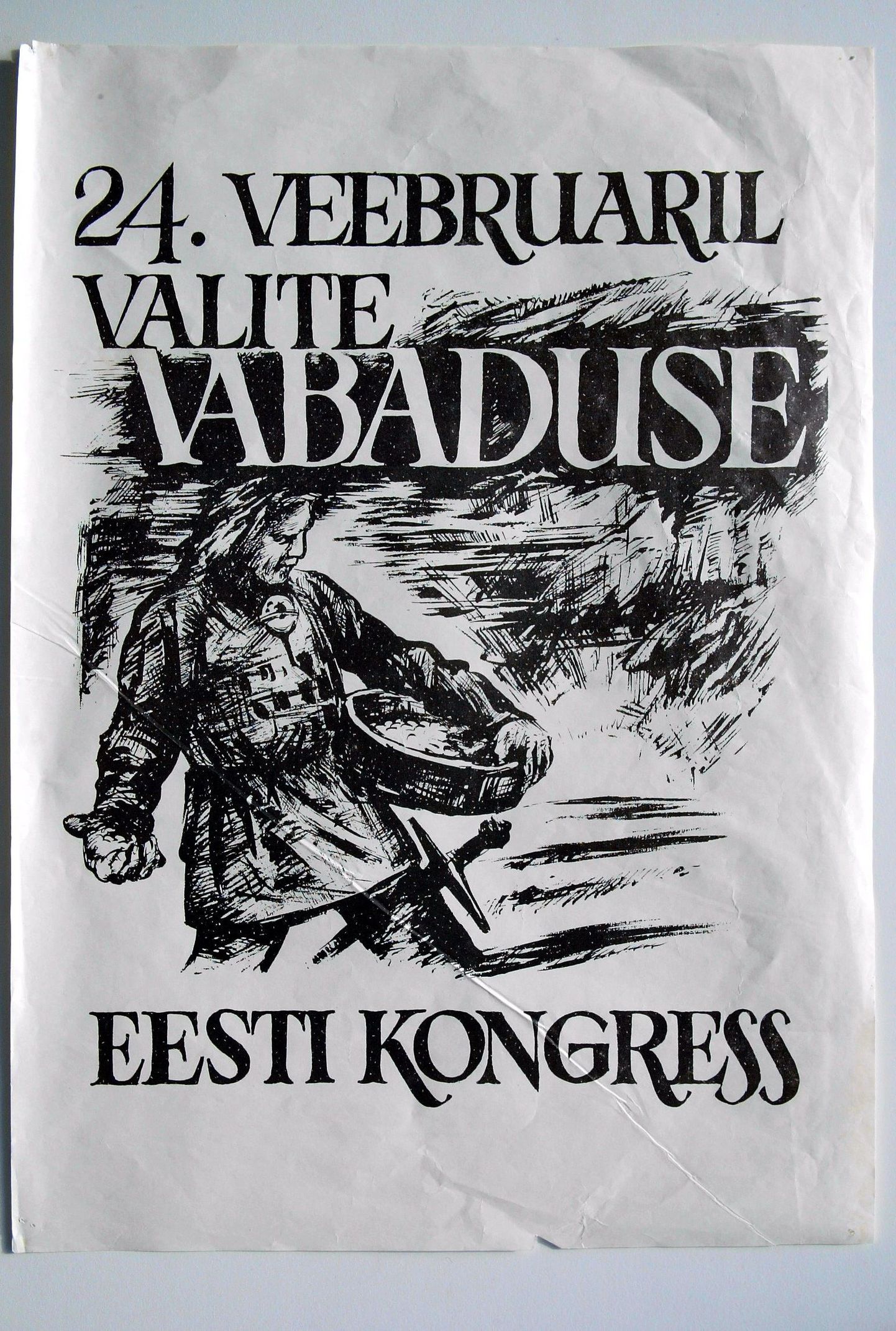 Eesti Kongressi valimiste plakat.