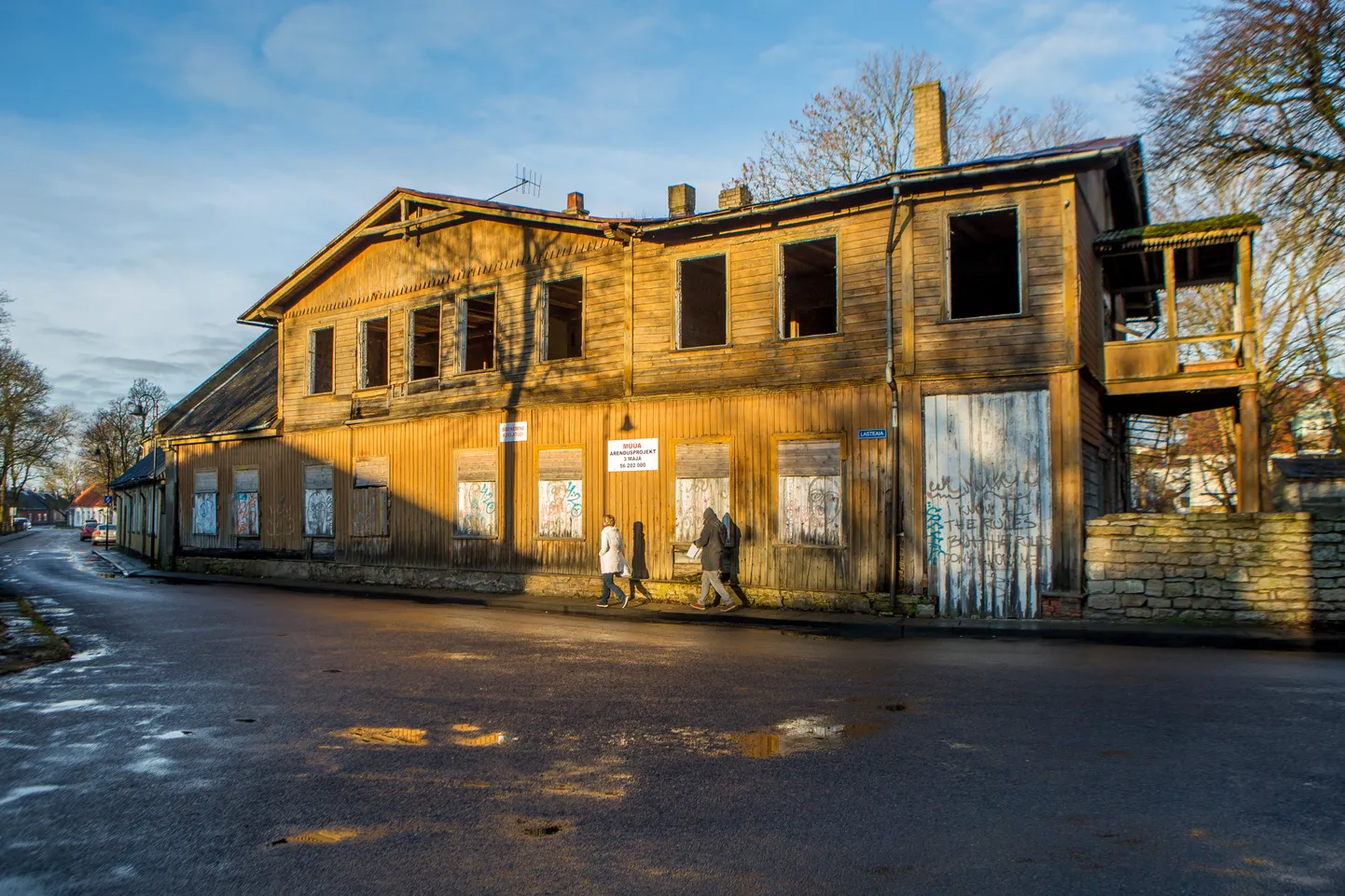 Lasteaia 8 tondiloss 2017. aastal. Praeguseks on selle asemele kerkinud uus ja uhke Villa Meissner.