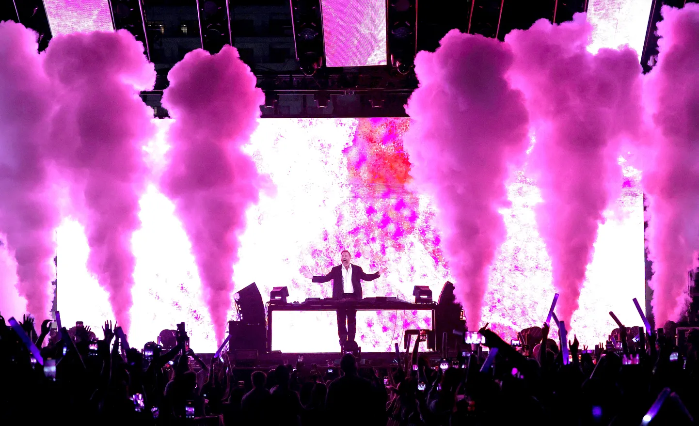 David Guetta esines nõnda 10. mail Californias. (Credit Image: © Casey Flanigan/SOPA Images via ZUMA Press Wire)