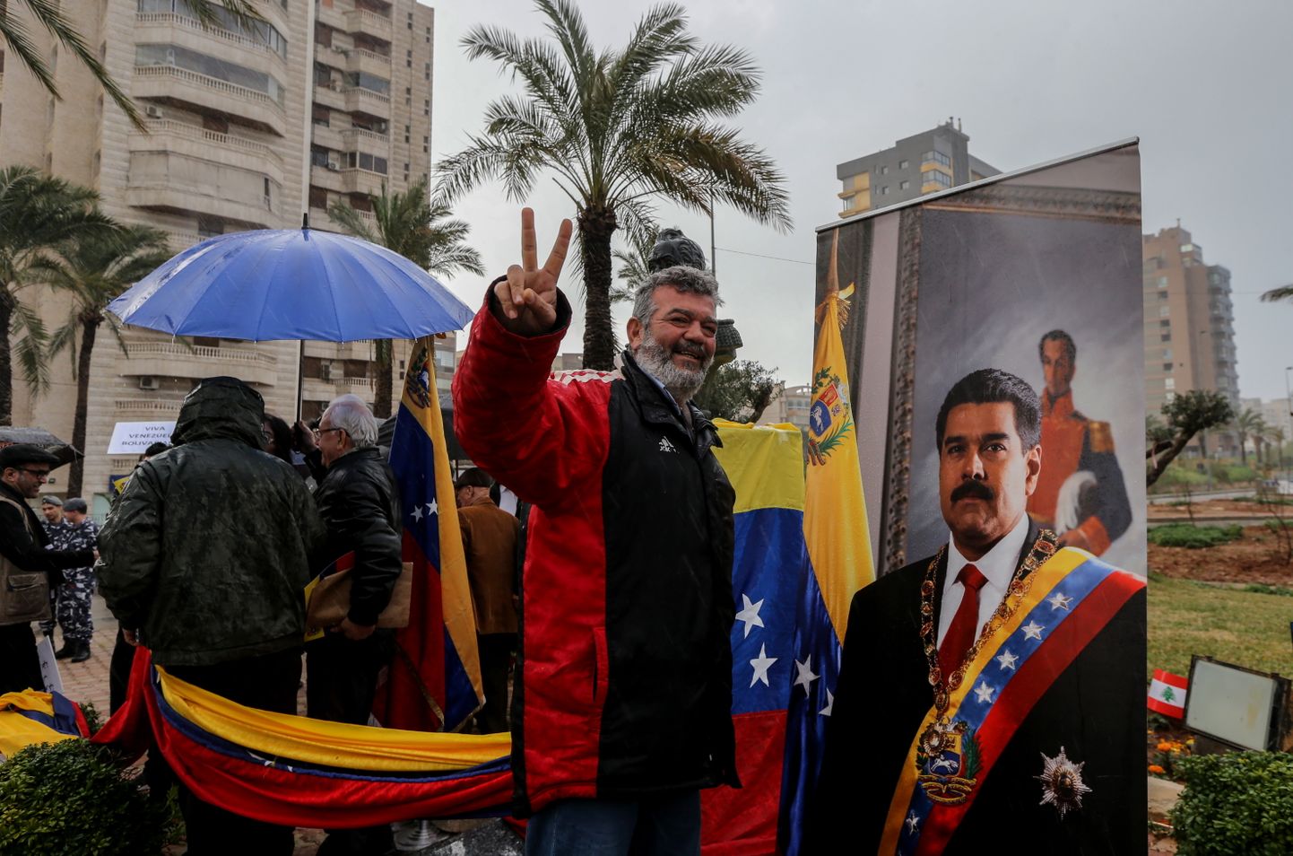 Nikolasa Maduro atbalstītāji. Ilustratīvs attēls. 