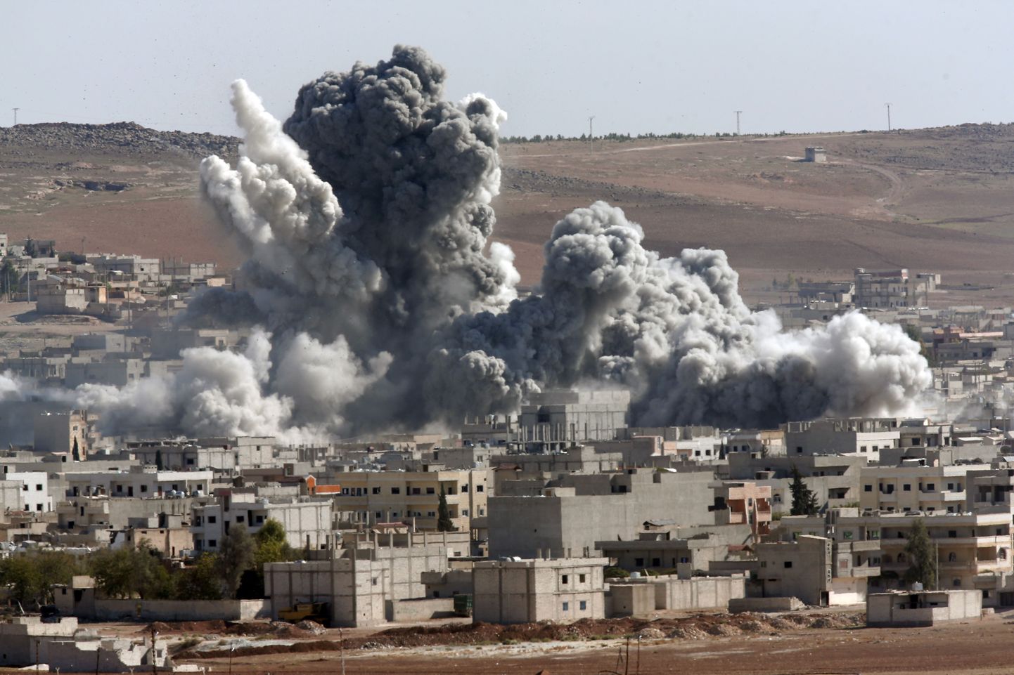 USA juhitud koalitsiooni õhurünnak Süürias.