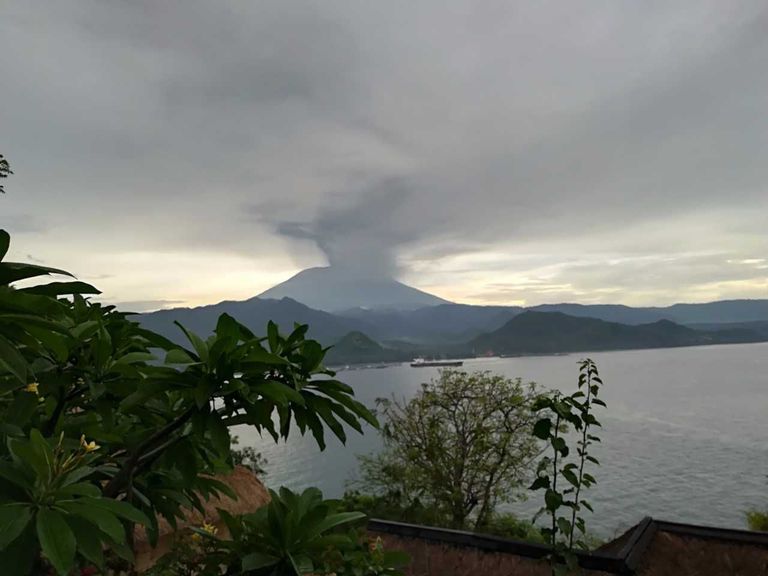 Agungi vulkaan Balil.