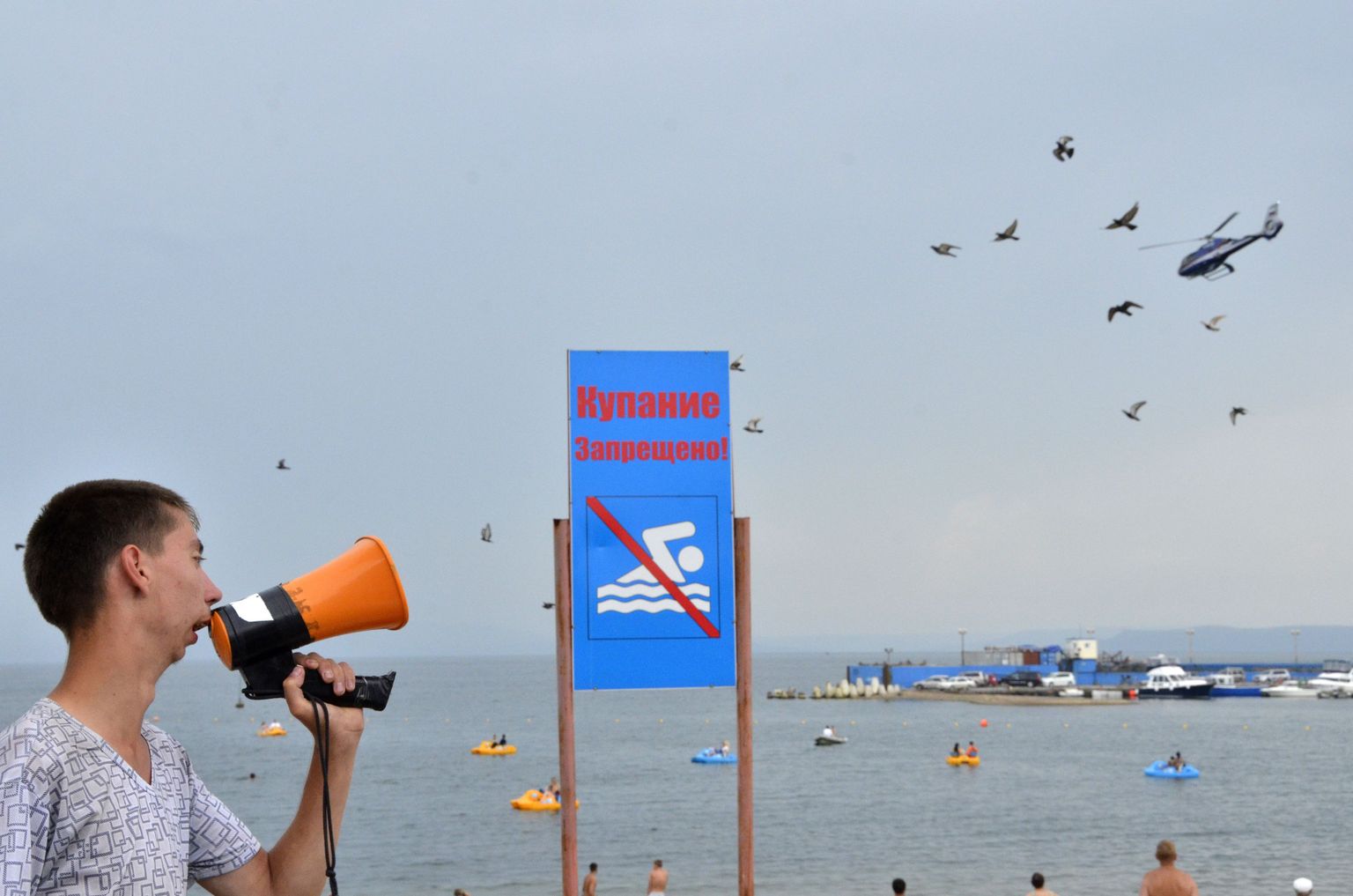 Hairünnakute tõttu pandi Primorje krai randadesse üle ujumist keelavad märgid.