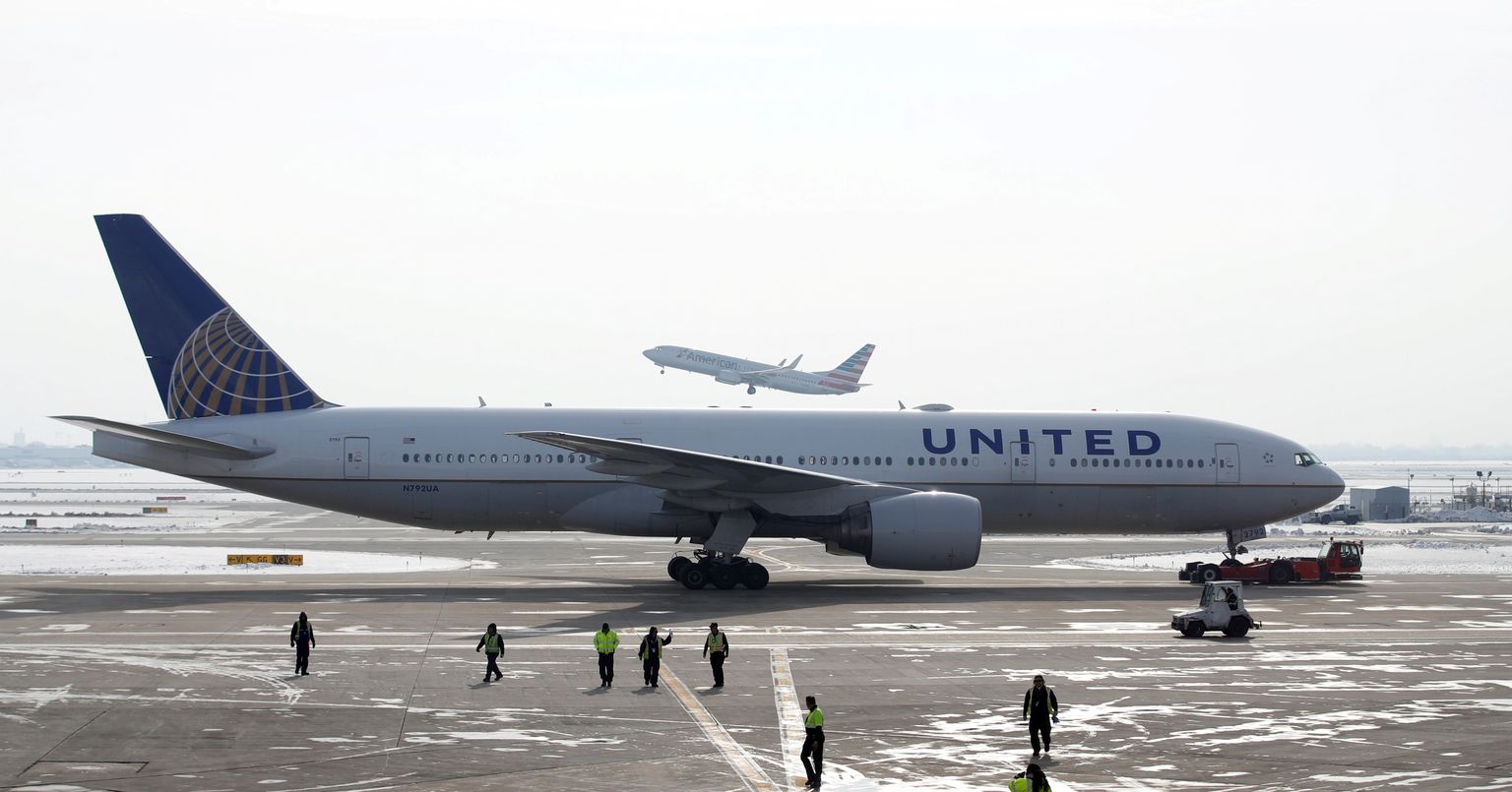 United Airlinesi Boeing 777-200ER.