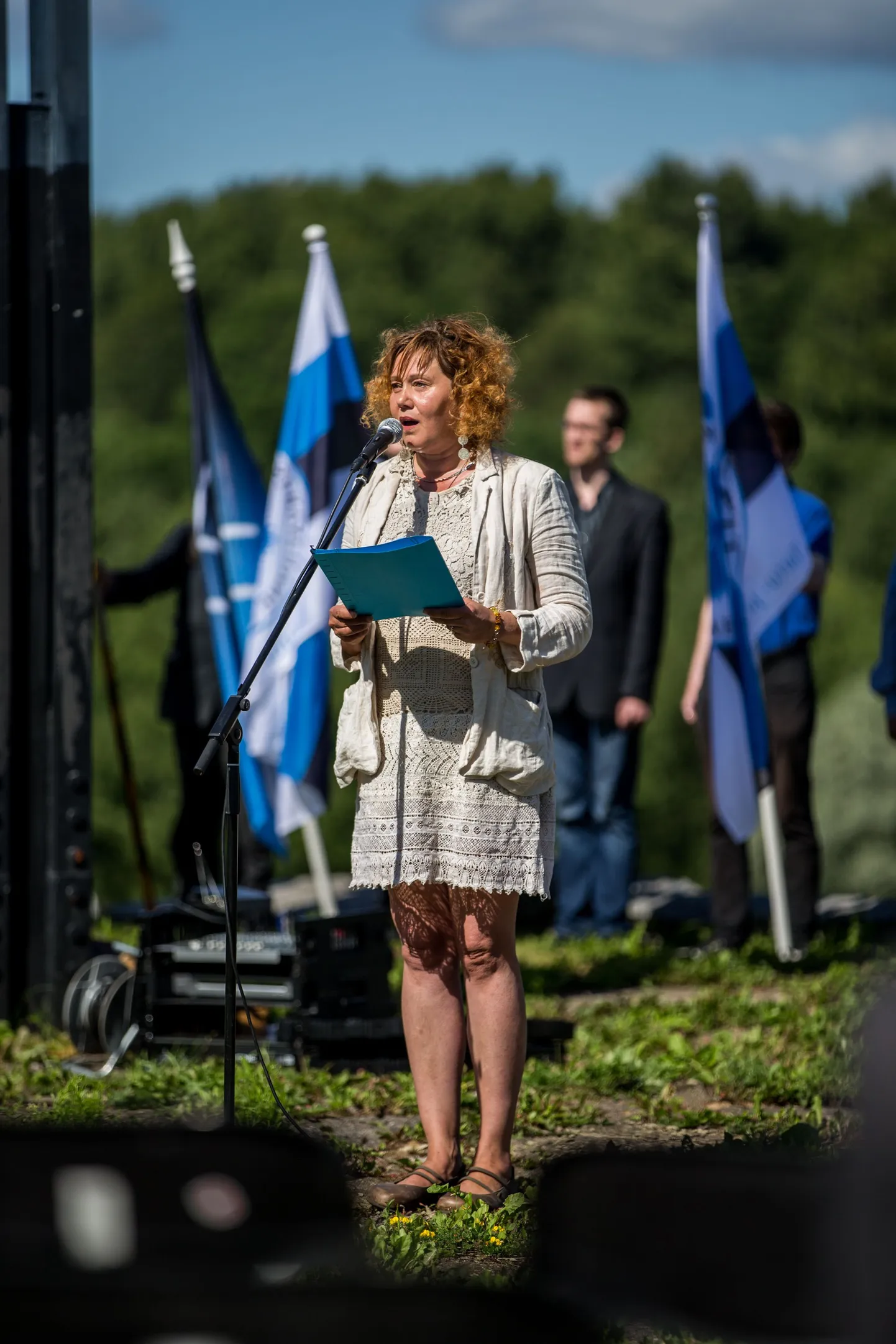 Ida-Virumaal Vaivara vallas Grenaderimäel kogunesid laupäeval 20. Eesti relvagrenaderide diviisi veteranid ja vabadusvõitlejad, et mälestada Sinimägede lahingutes langenud sõdureid.