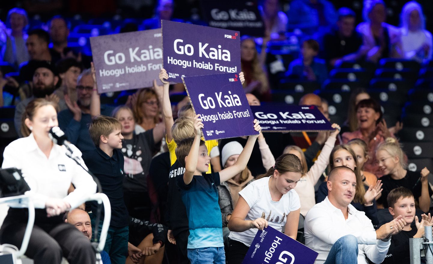 Kaia Kanepi fännid Tondil peetaval WTA 250 kategooria tenniseturniiril.