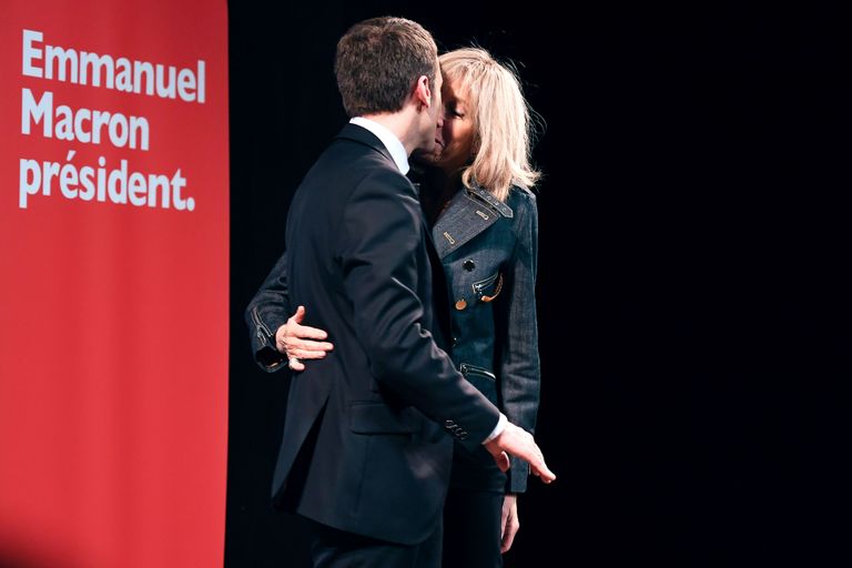 Emmanuel Macron ja Brigitte Trogneux