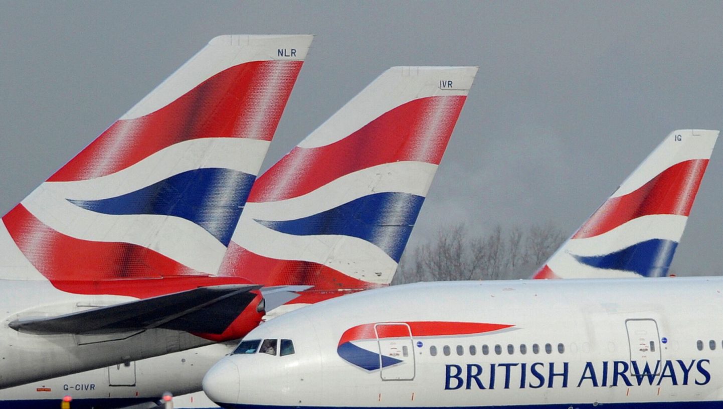 British Airwaysi lennukid Londonis Heathrow lennujaamas.