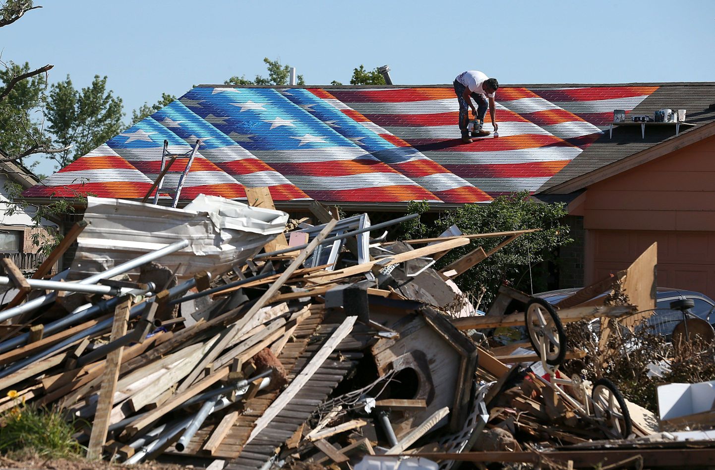 Oklahoma tornaados hävinenud maja