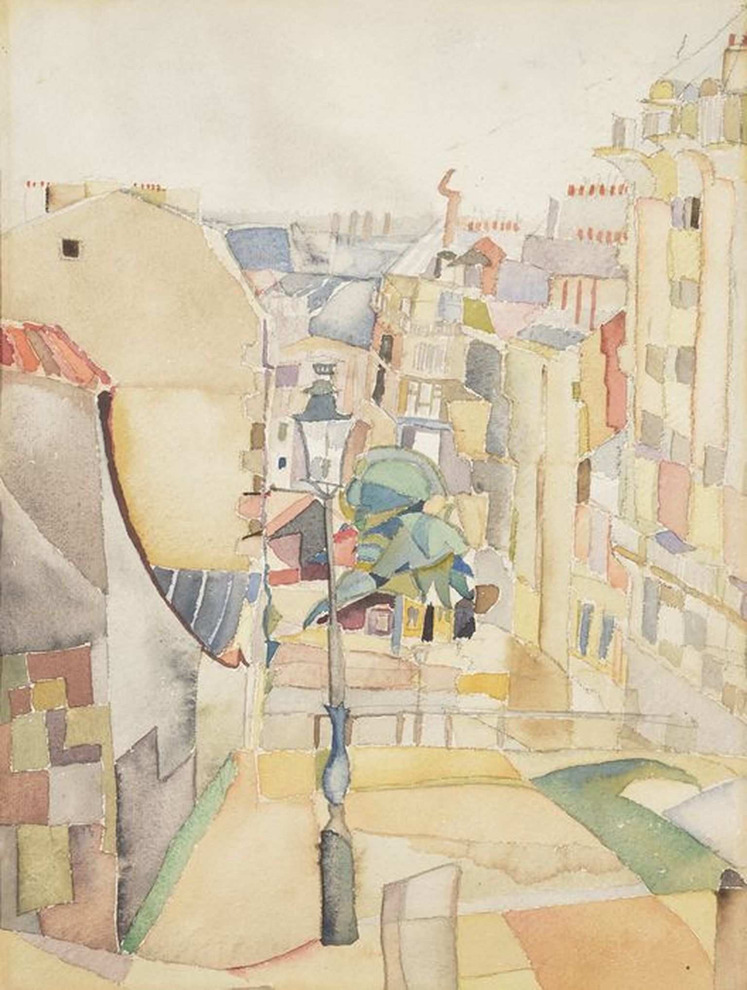 Adamson-Eric «Montmartre'ilt» (1924),
akvarell.