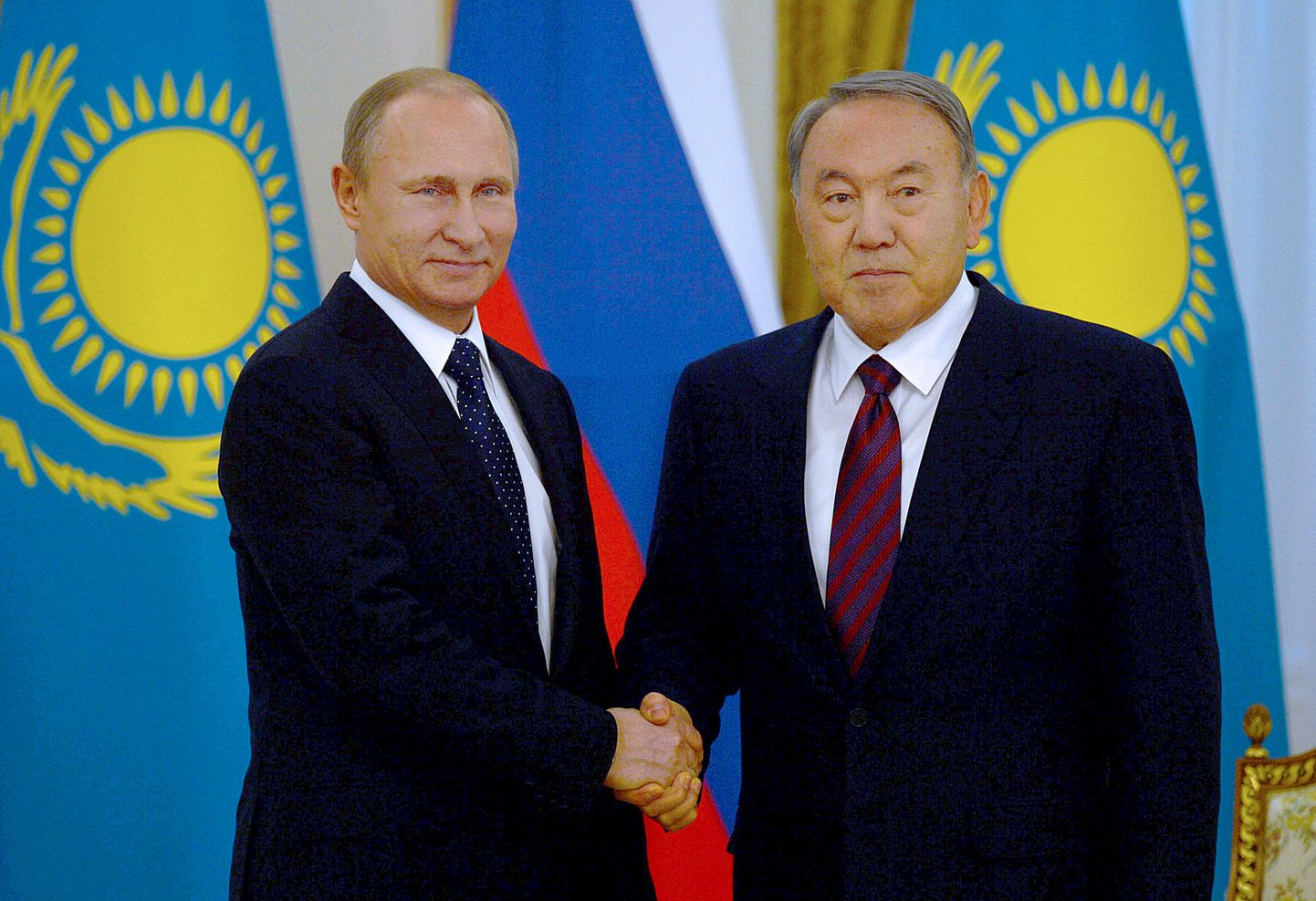 Vladimir Putin (vasakul) ja Nursultan Nazarbajev.