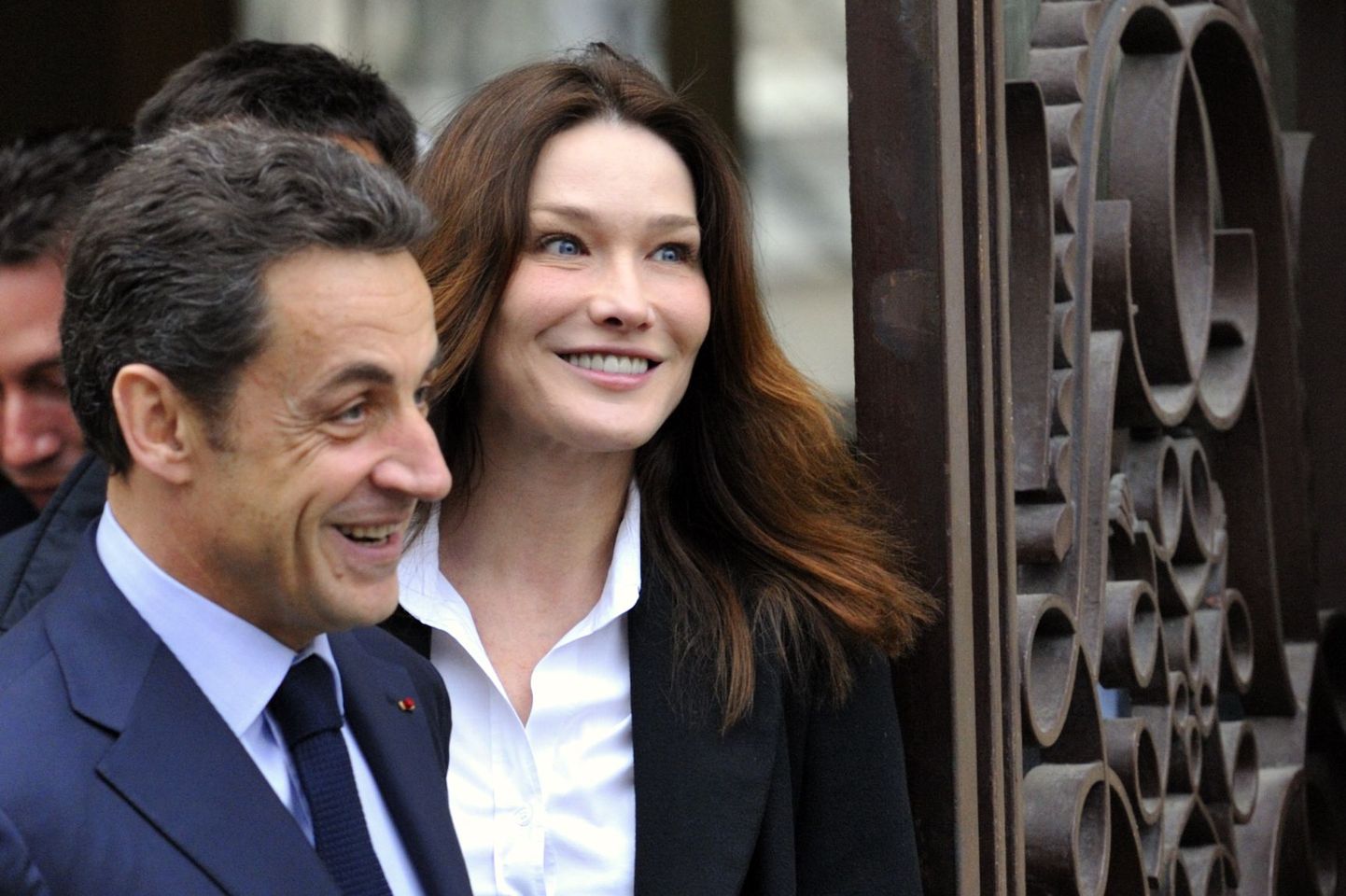 Prantsuse esipaar Nicolas Sarkozy ja Carla Bruni-Sarkozy.