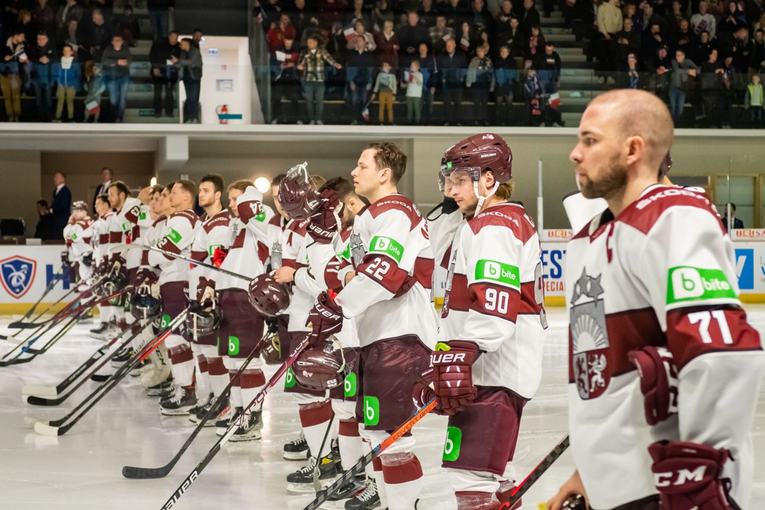 Латвийские хоккеисты. Иллюстративное фото