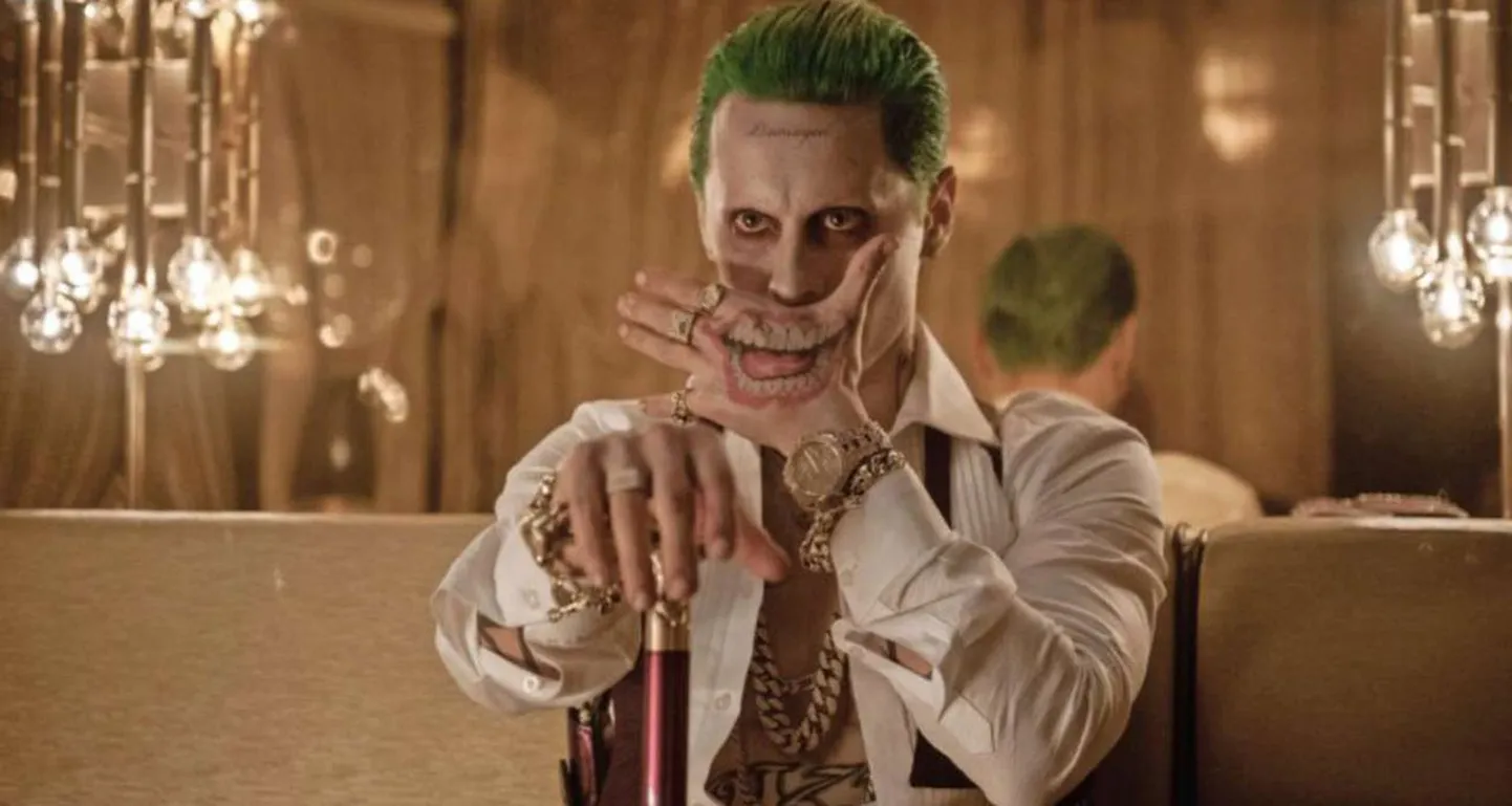 Jared Leto Jokkerina filmis "Suitsiidisalk" (2016)