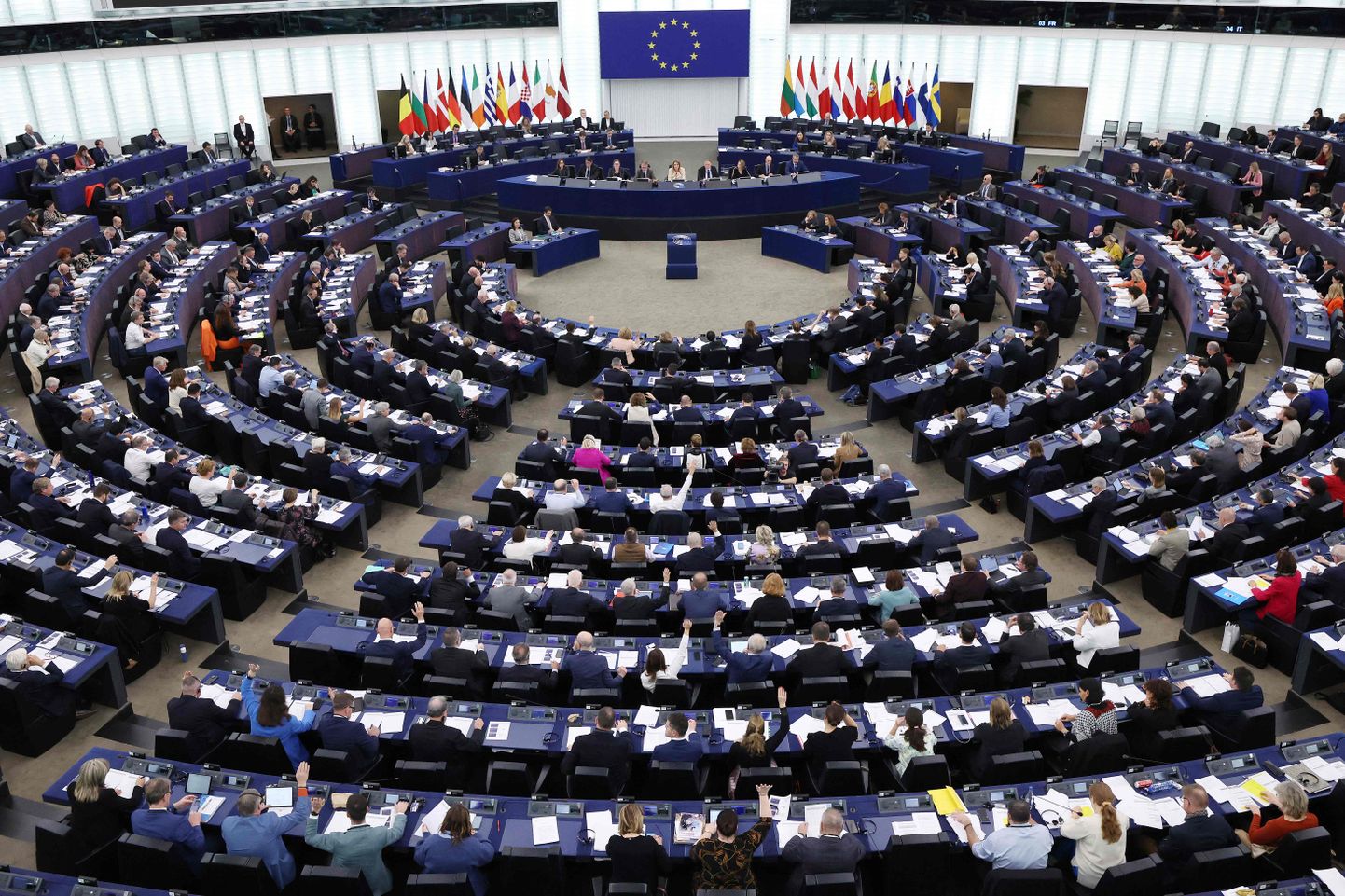Пленарное заседание Европарламента в Страсбурге.