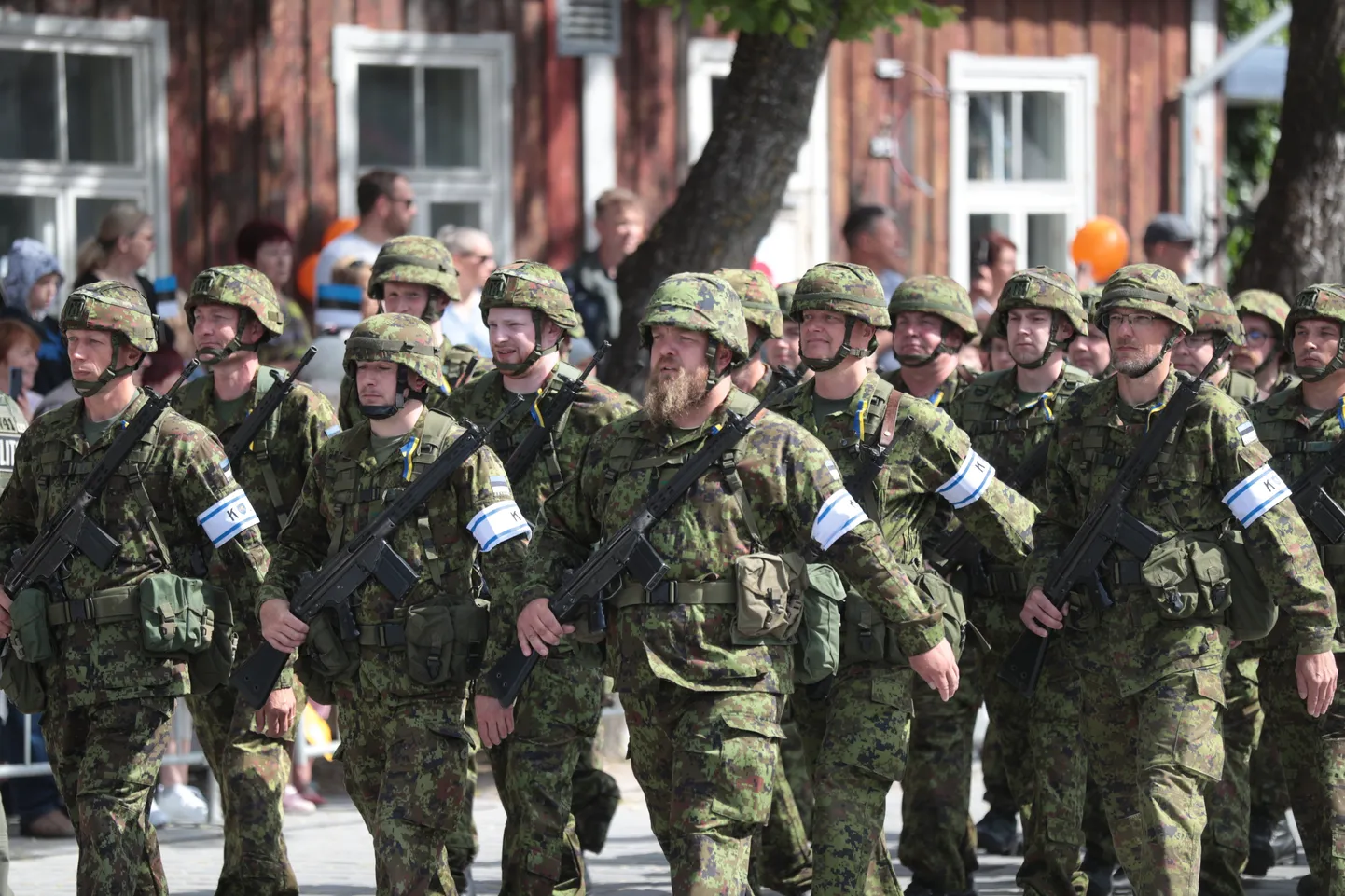 Парад Победы в Курессааре.