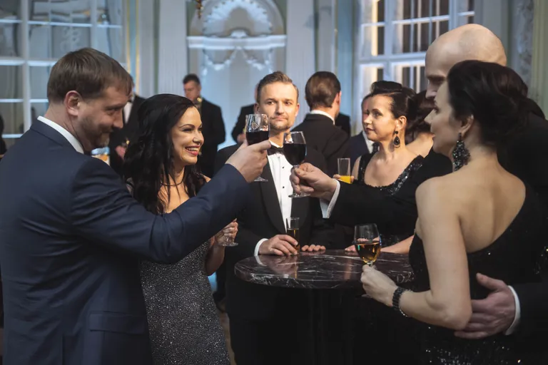Foto: Svinīgā uzruna Latvijas Nacionālā teātra simtgades svinībās