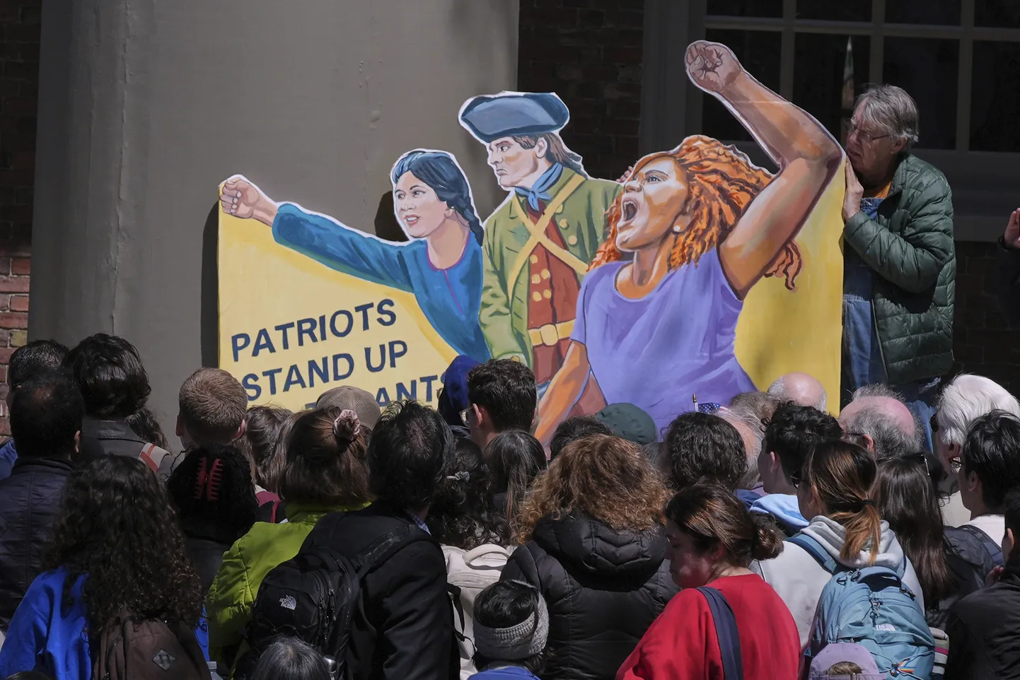 Harvardi Ülikooli pere protestib rahastuskärbete vastu 17. aprillil  2025.